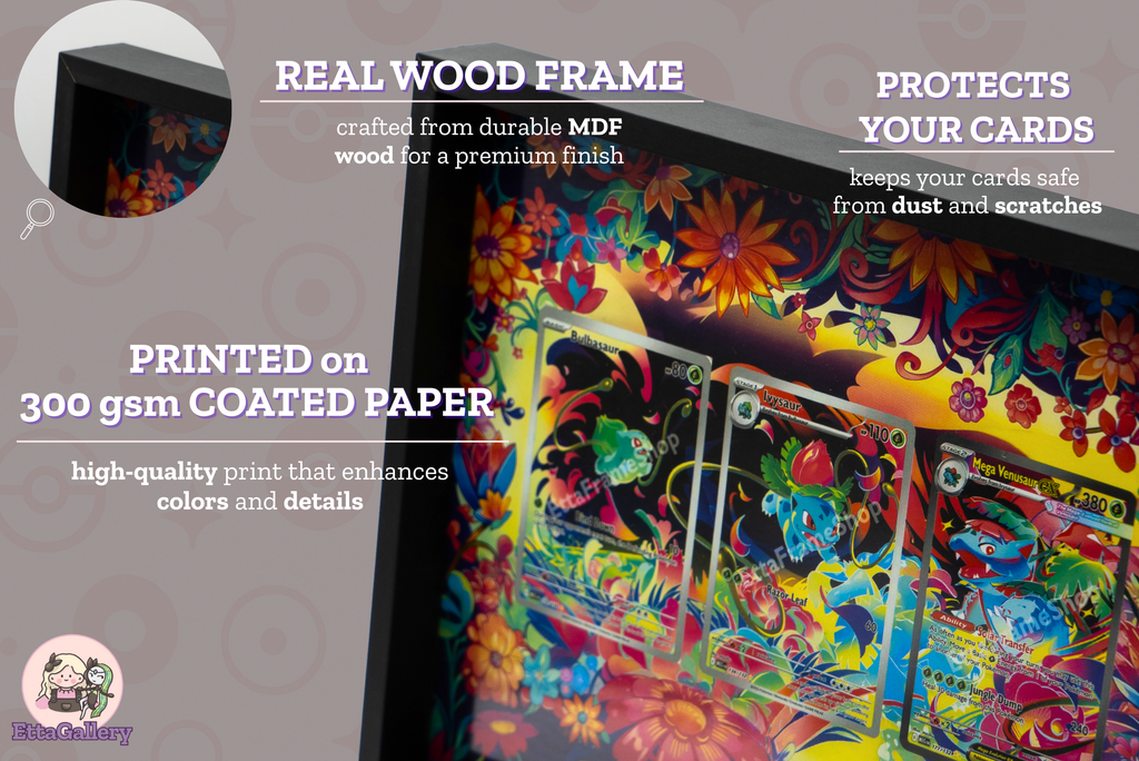 Bulbasaur, Ivysaur and Mega Venusaur ex from Mega Evolution