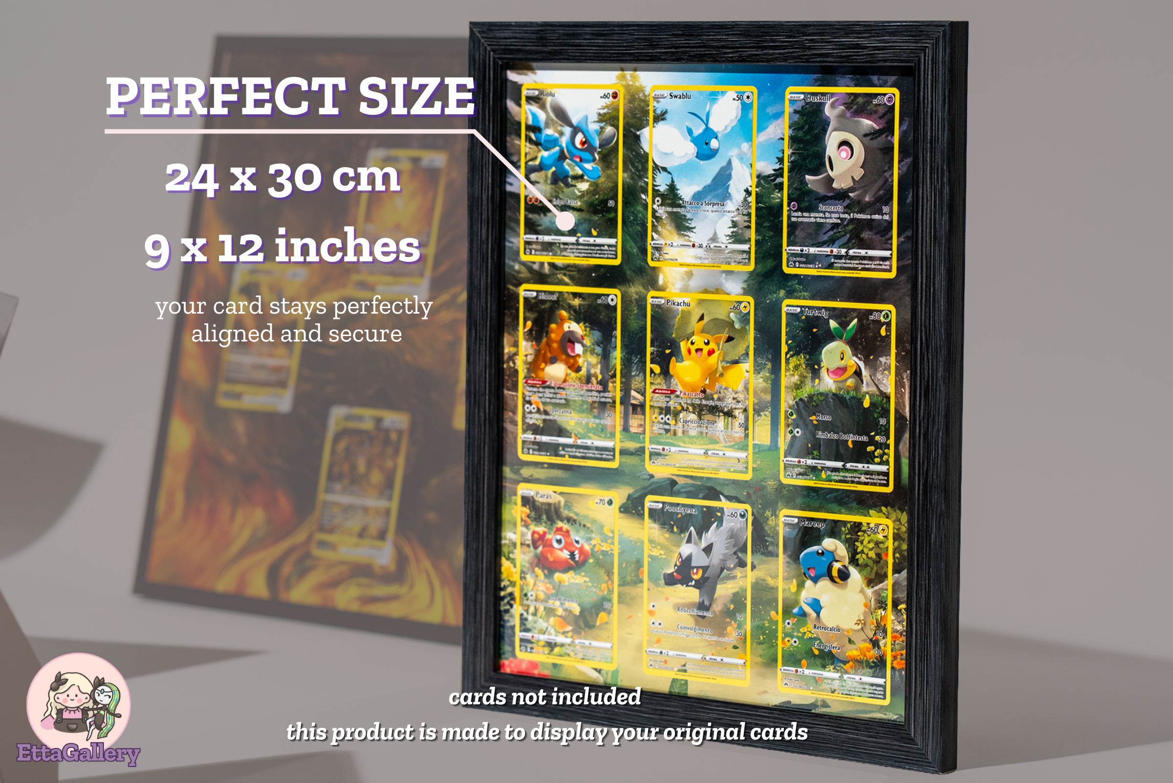 Riolu, Swablu, Duskull, Bidoof, Pikachu, Turtwig, Paras, Poochyena and Mareep from Crown Zenith