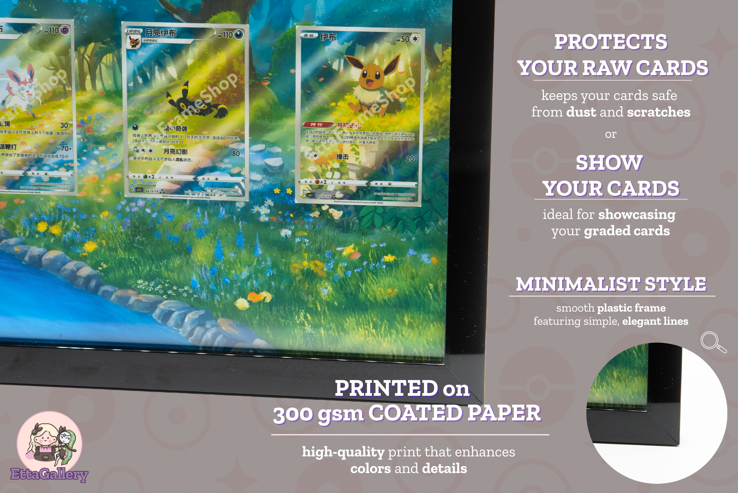 Eevee, Umbreon, Leafeon and Sylveon from Gem Pack Vol. 2