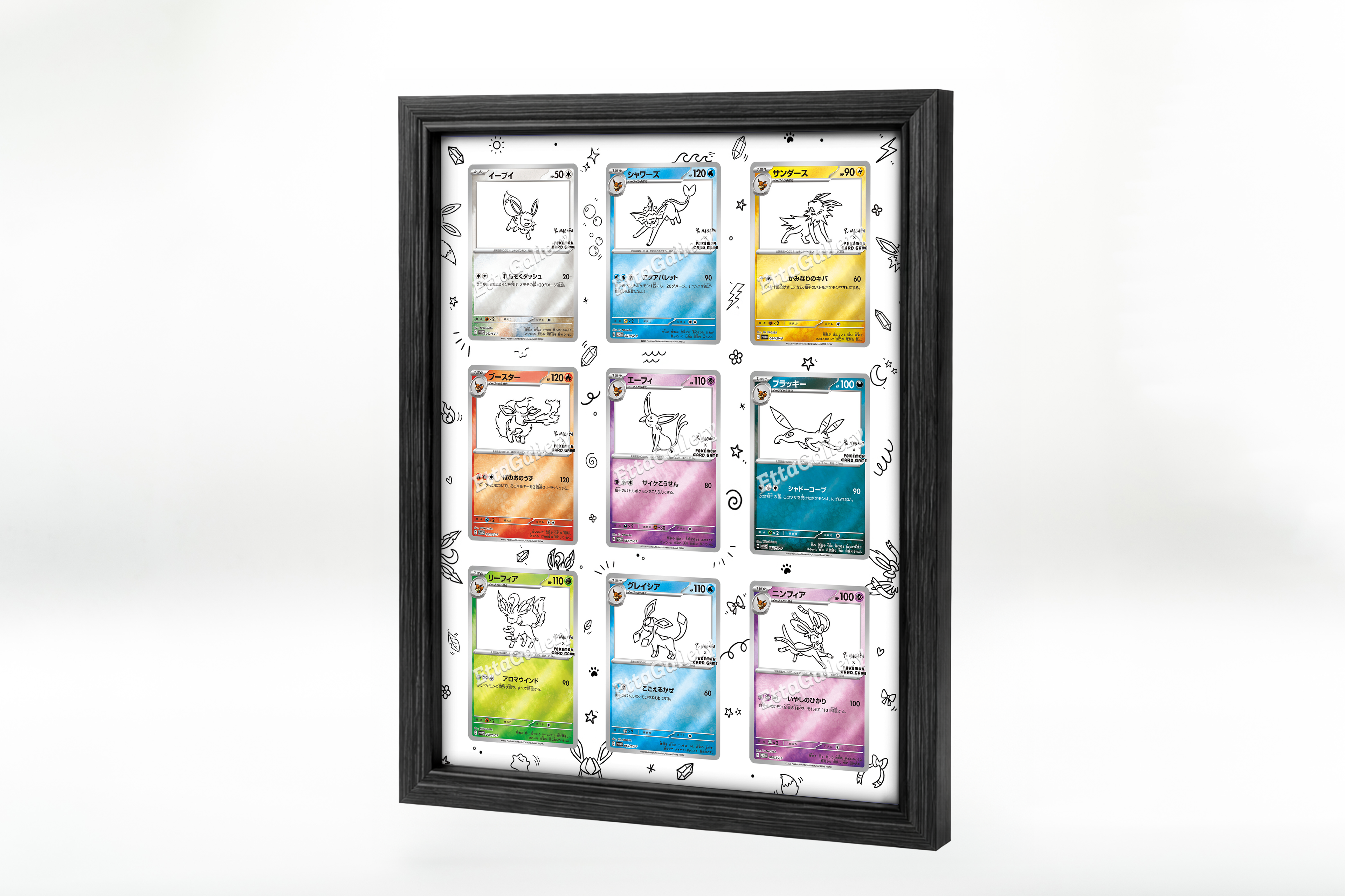 YU NAGABA x Pokèmon Card Game - Eeveelution Set /(+ Pikachu) from Promo SV-P