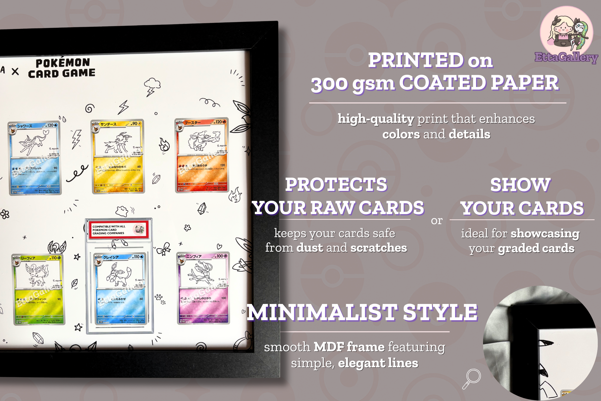 YU NAGABA x Pokèmon Card Game - Eeveelution Set /(+ Pikachu) from Promo SV-P