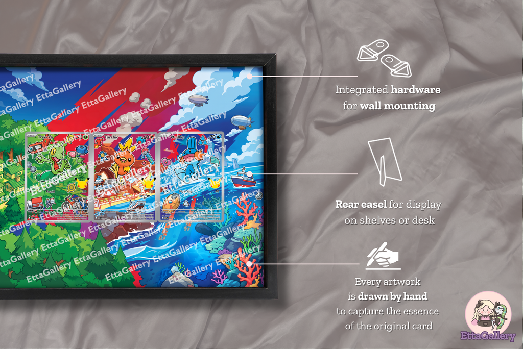 First Partner - Third Gen - (30th Anniversary) from Mega Evolution Promo | Display Frame