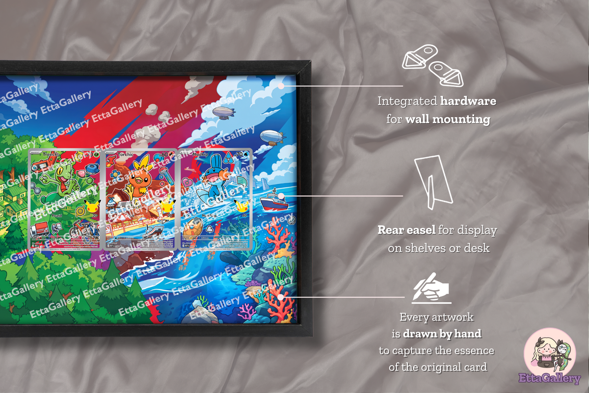 First Partner - Third Gen - (30th Anniversary) from Mega Evolution Promo | Display Frame