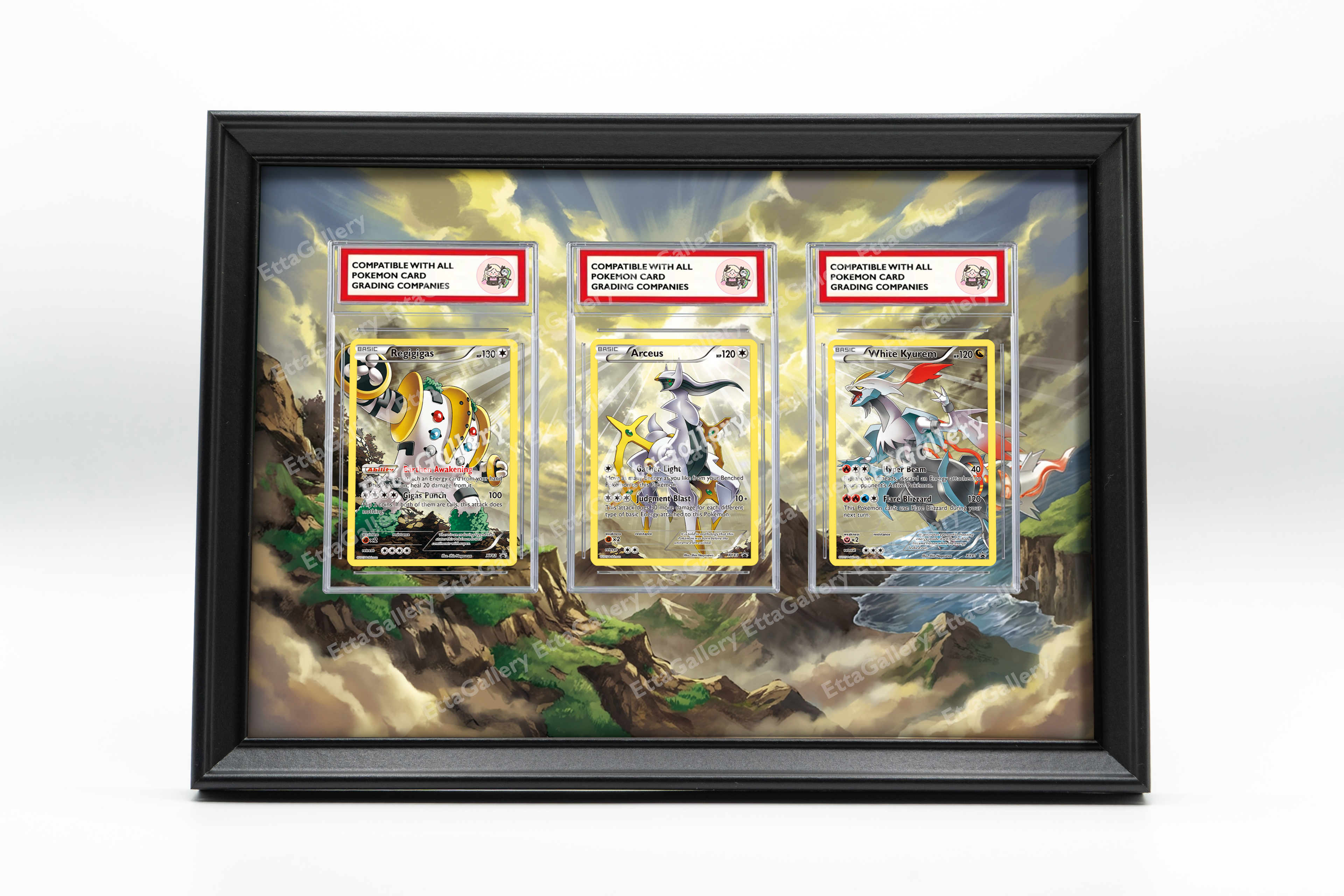 Regigigas, Arceus and White Kyurem from XY Promo