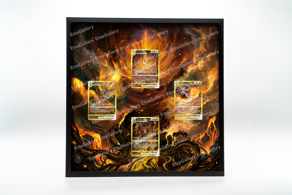Arceus, Palkia, Dialga and Giratina VSTAR from Crown Zenith (Version 2) | Display Frame