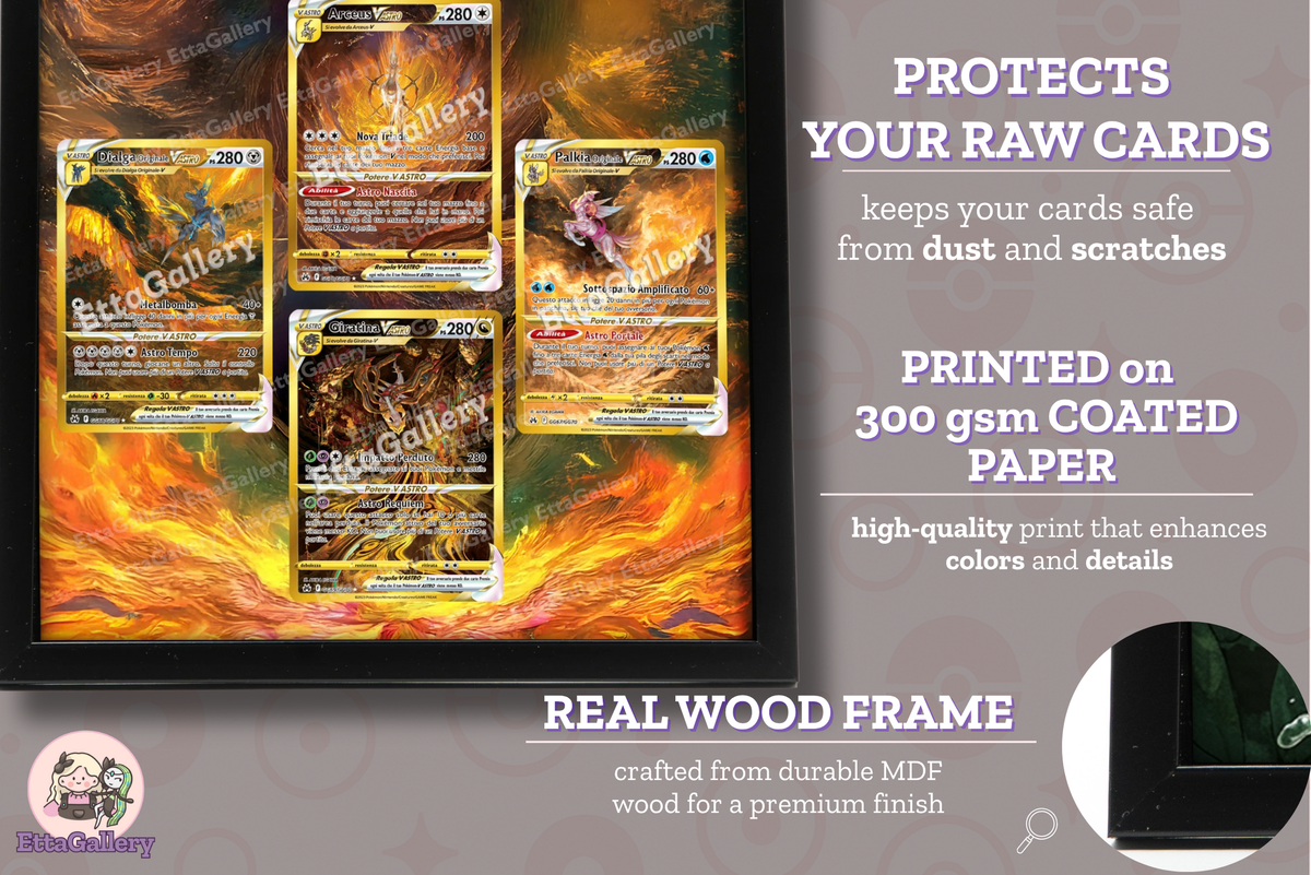 Arceus, Palkia, Dialga and Giratina VSTAR from Crown Zenith | Display Frame