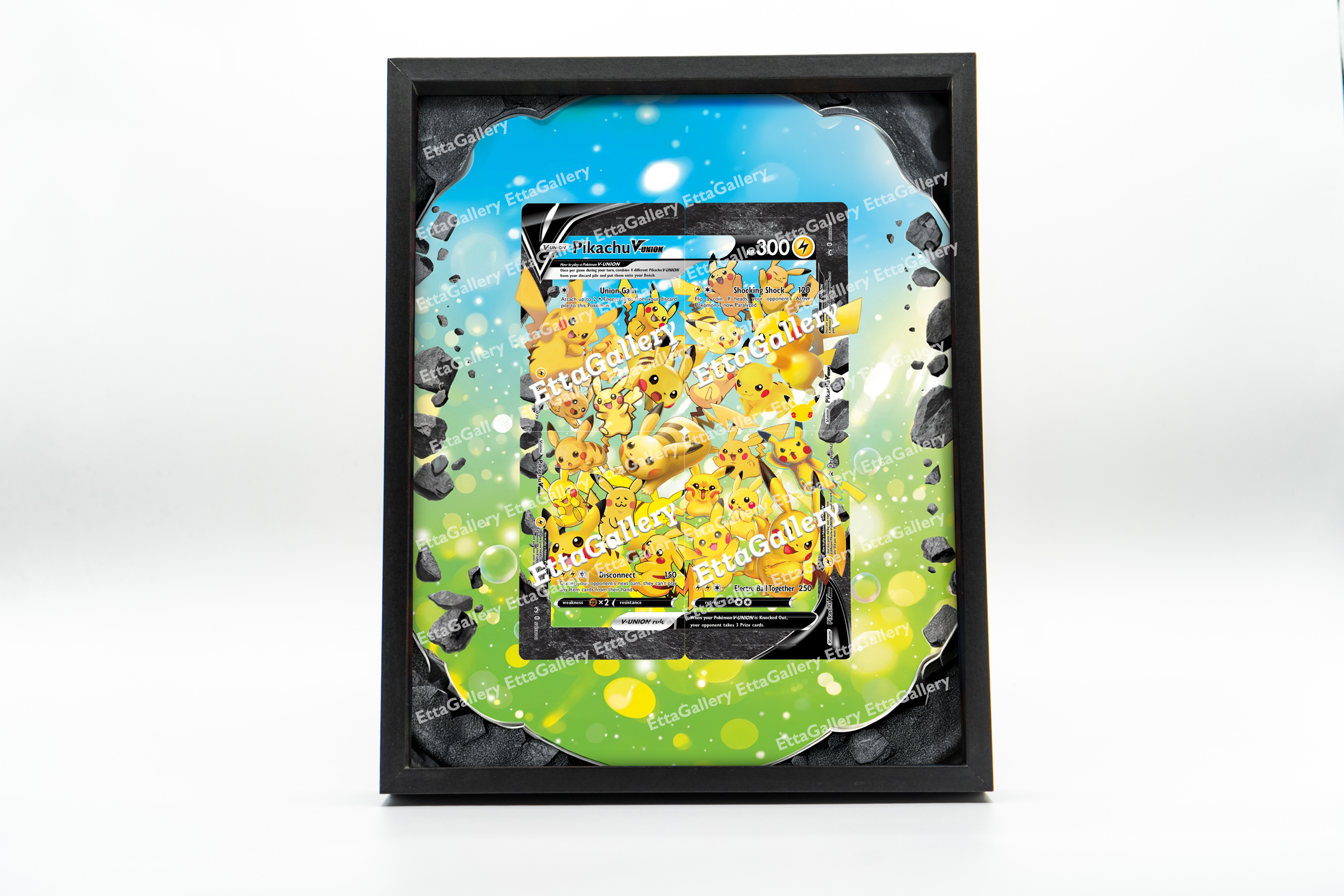 Pikachu V-UNION from SWSH Promo | Display Frame