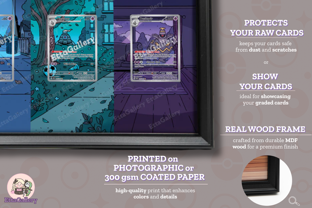Duskull, Dusclops and Dusknoir from Shrouded Fable | Display Frame