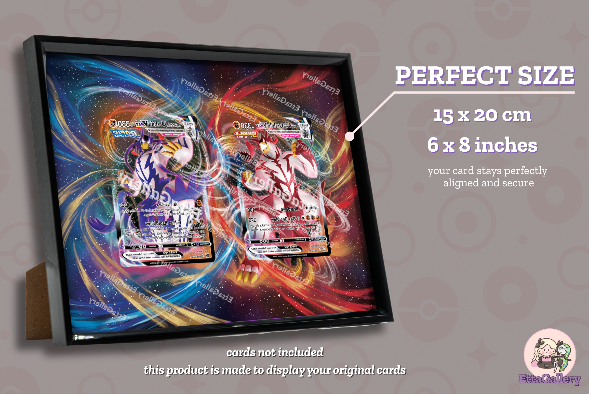 Single Strike Urshifu VMAX and Rapid Strike Urshifu VMAX from Battle Styles | Display Frame