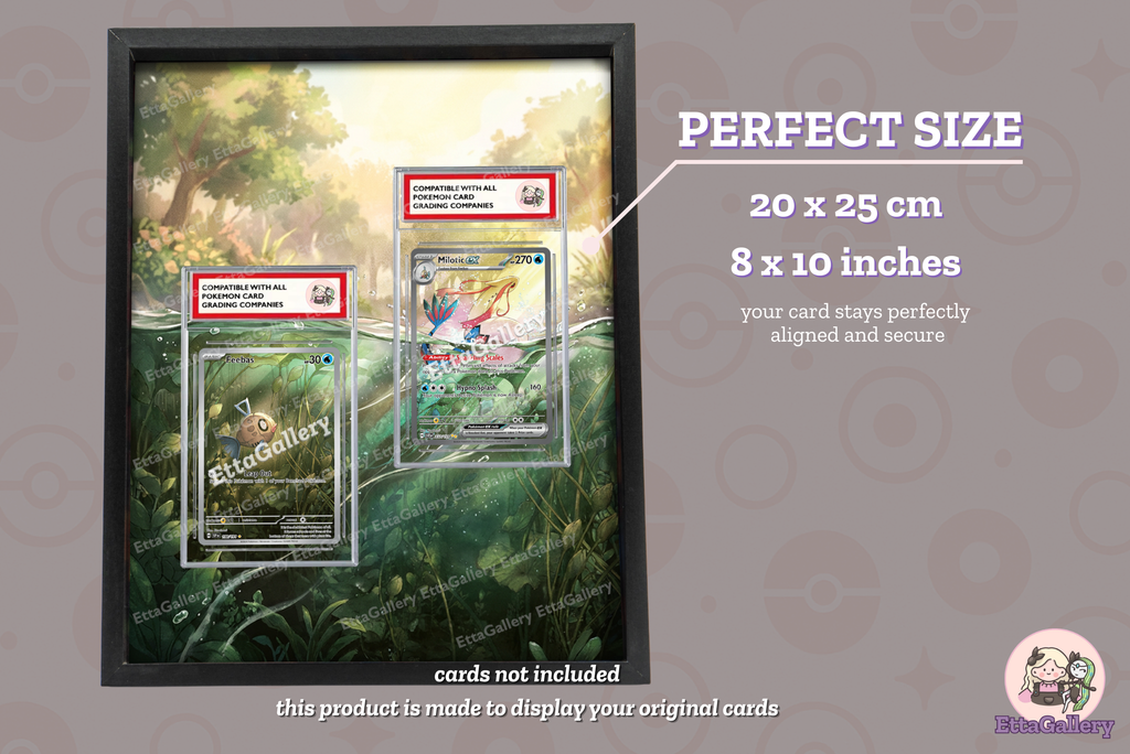 Feebas and Milotic ex from Surging Sparks | Display Frame