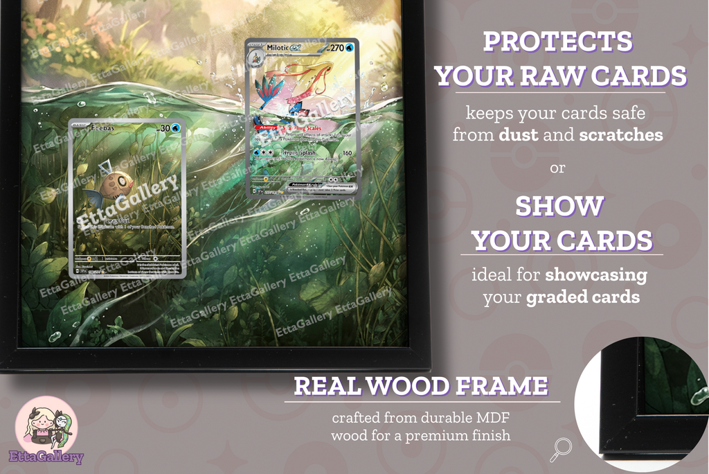 Feebas and Milotic ex from Surging Sparks | Display Frame