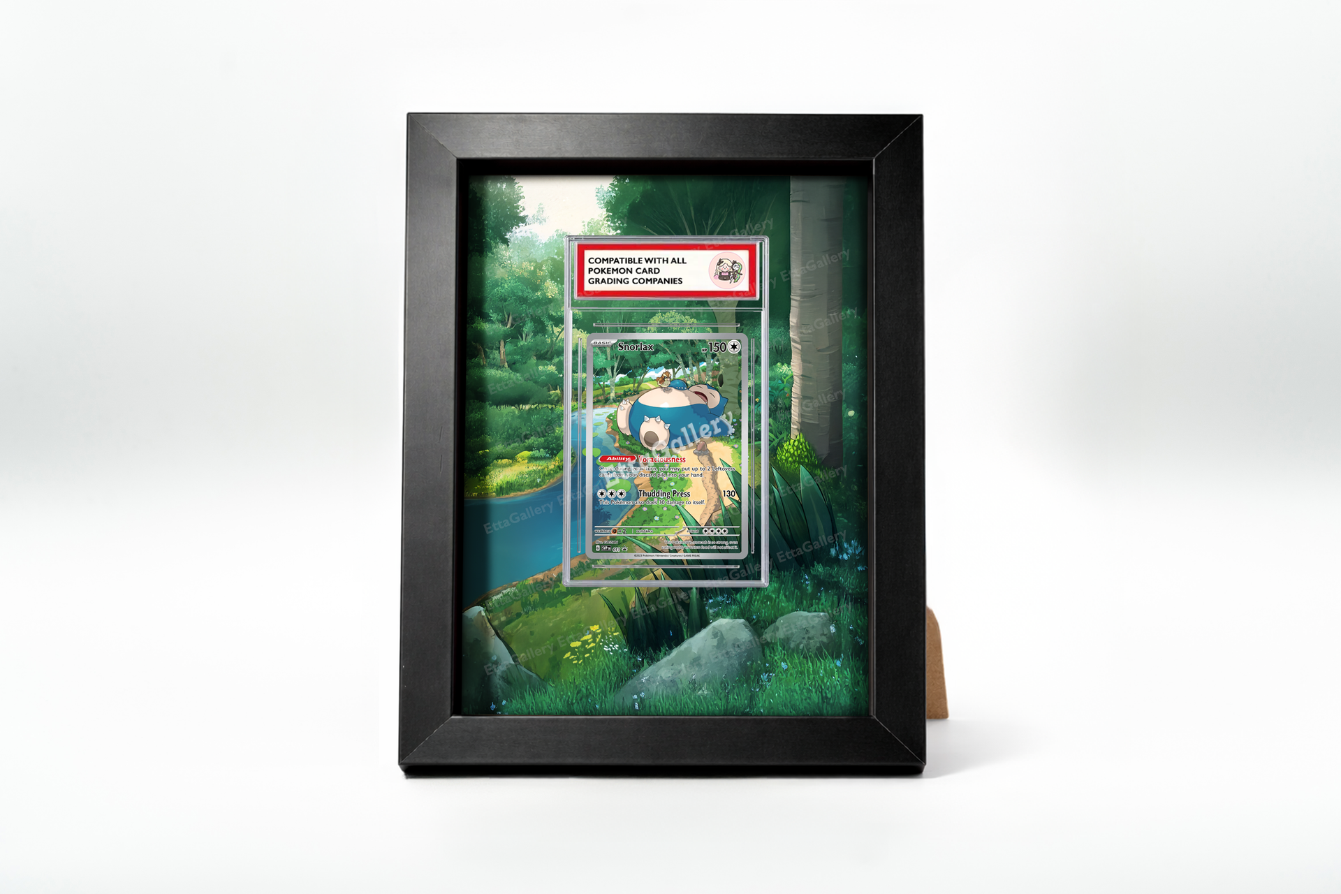 150 pokemon cards framed Snorlax from Scarlet and Violet Promo