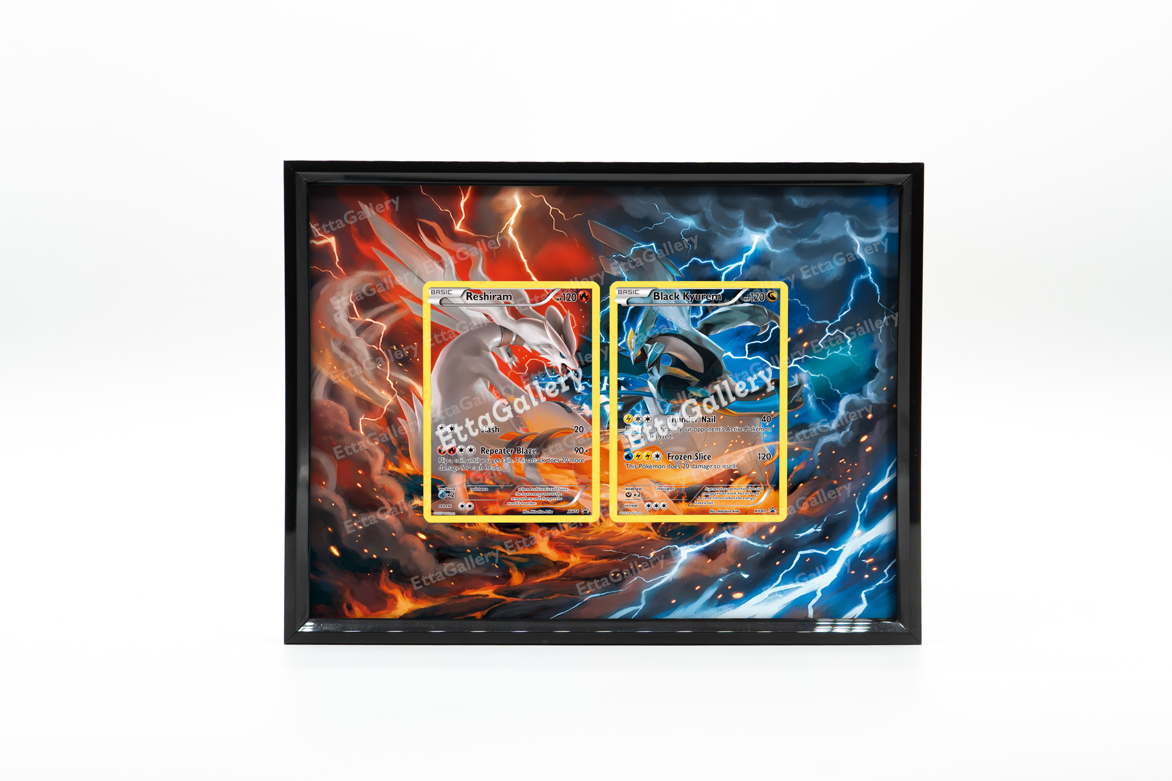 Reshiram and Black Kyurem from XY Promo