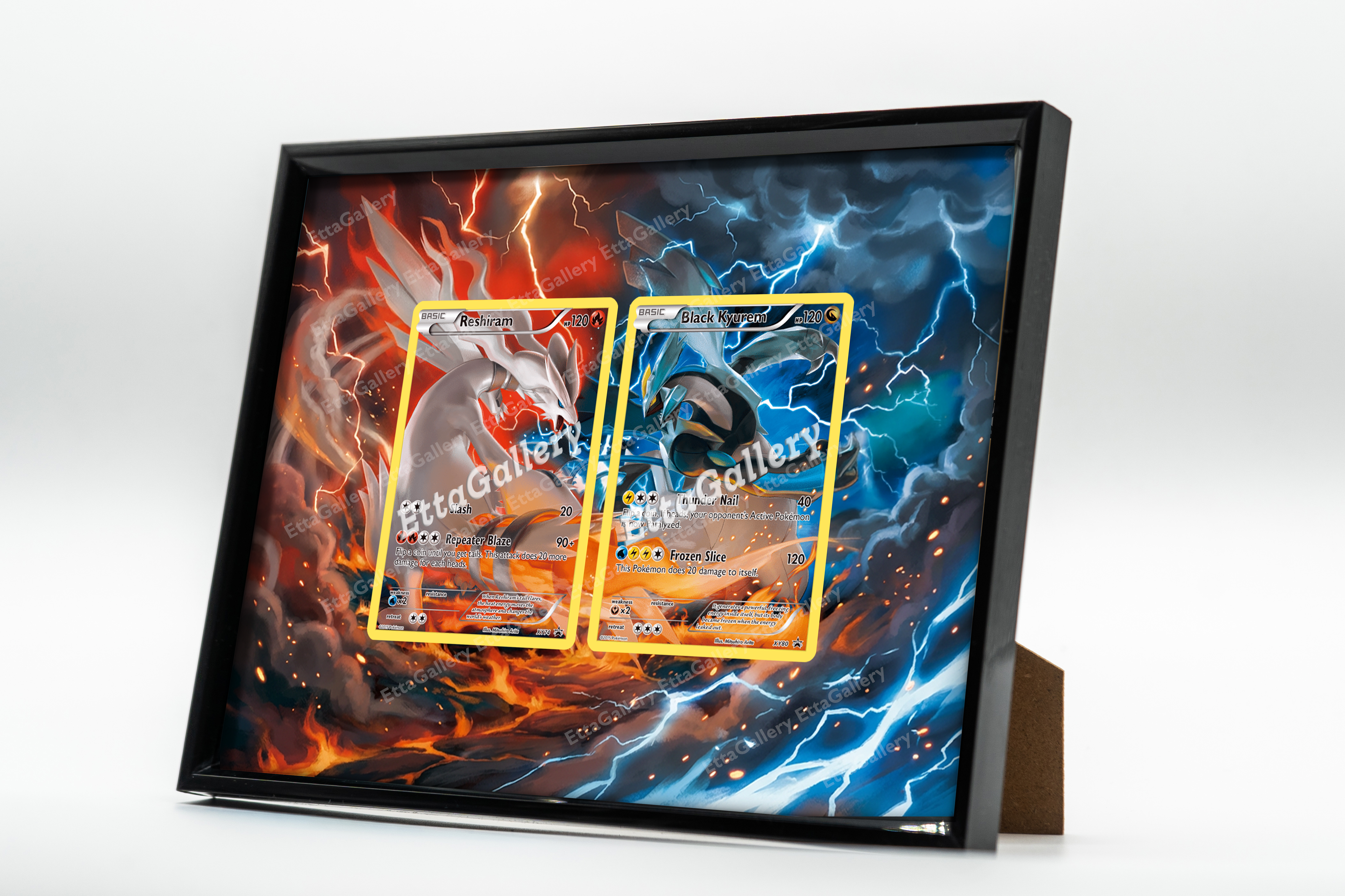 Reshiram and Black Kyurem from XY Promo