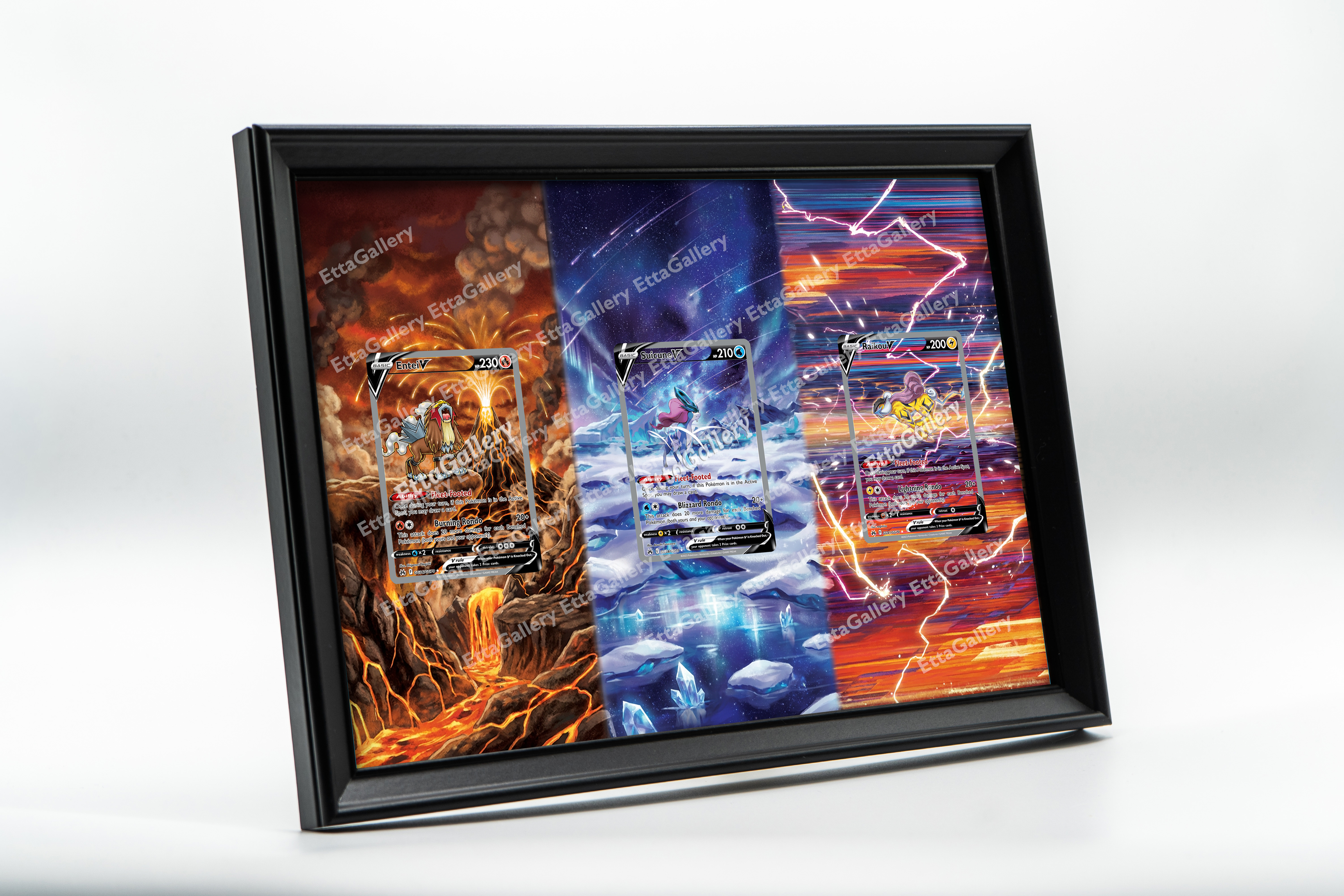 Entei V, Suicune V and Raikou V from Crown Zenith