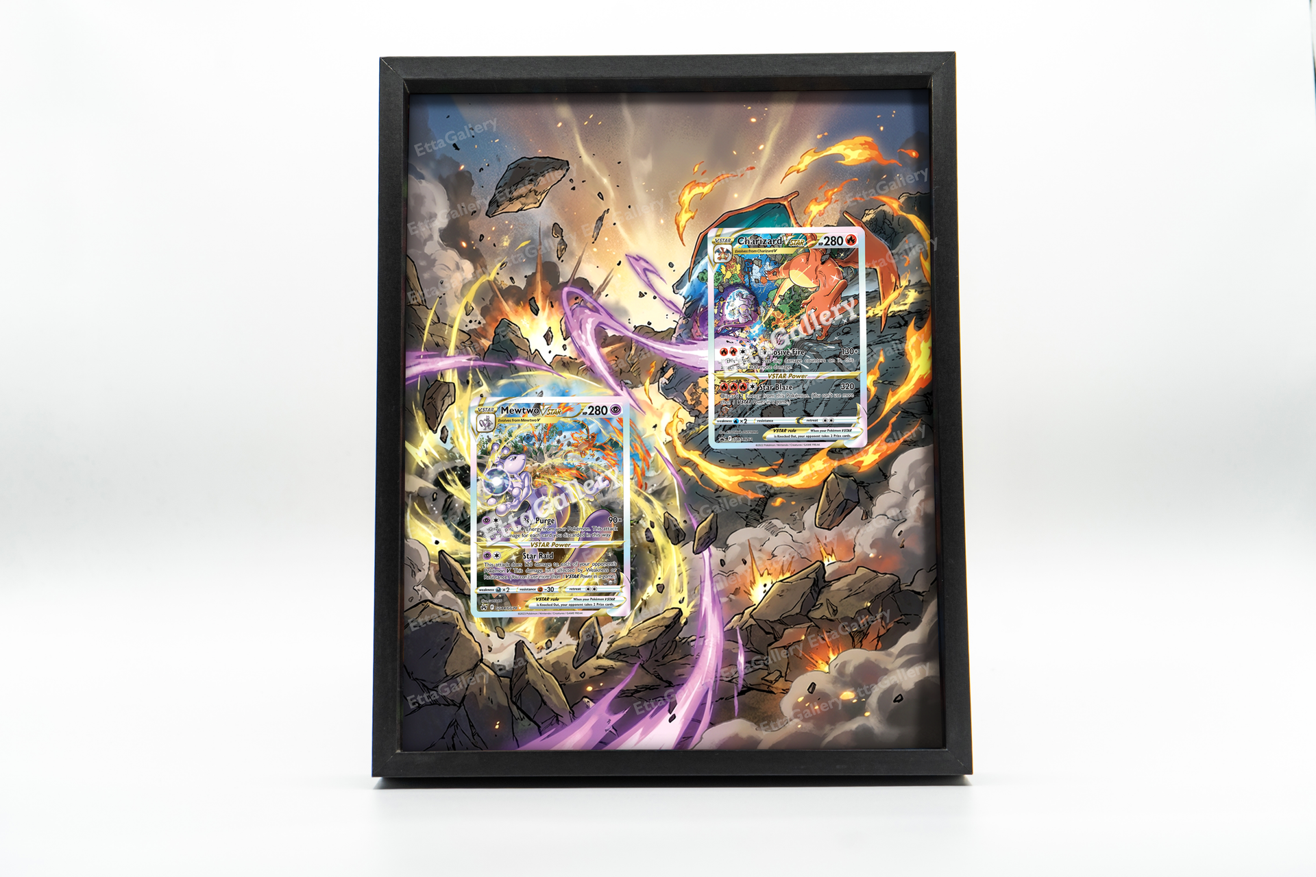 Mewtwo VSTAR and Charizard VSTAR from Crown Zenith/SWSH Promo