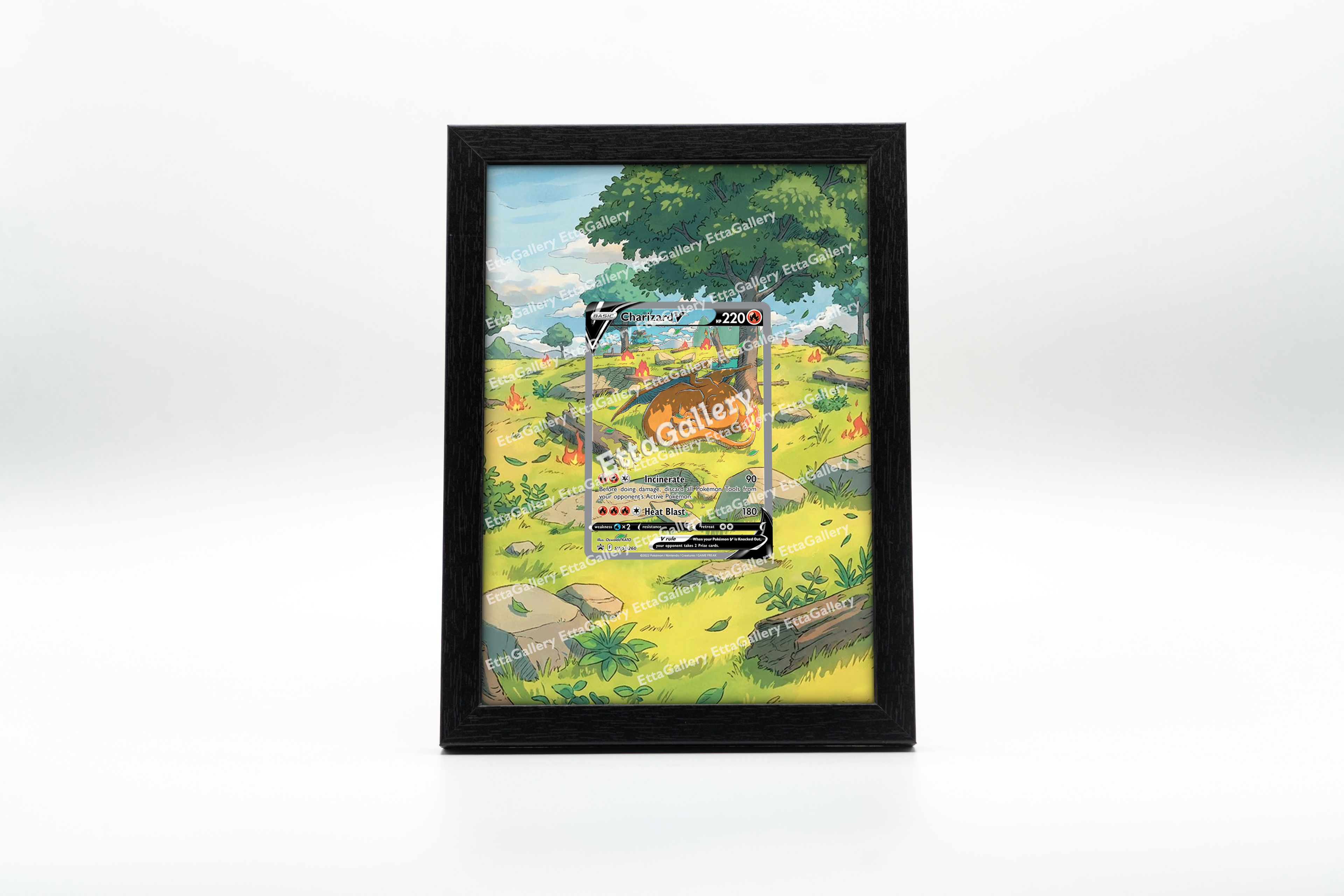 Charizard V from SWSH Promo | Display Frame