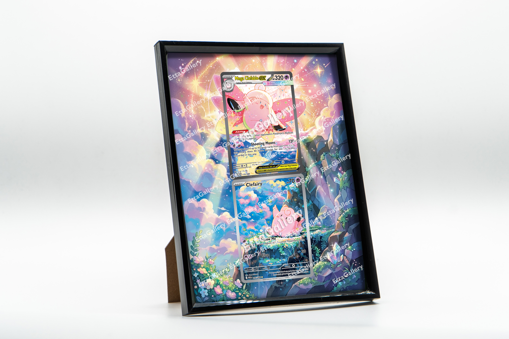 Clefairy and Mega Clefable ex from Perfect Order | Display Frame