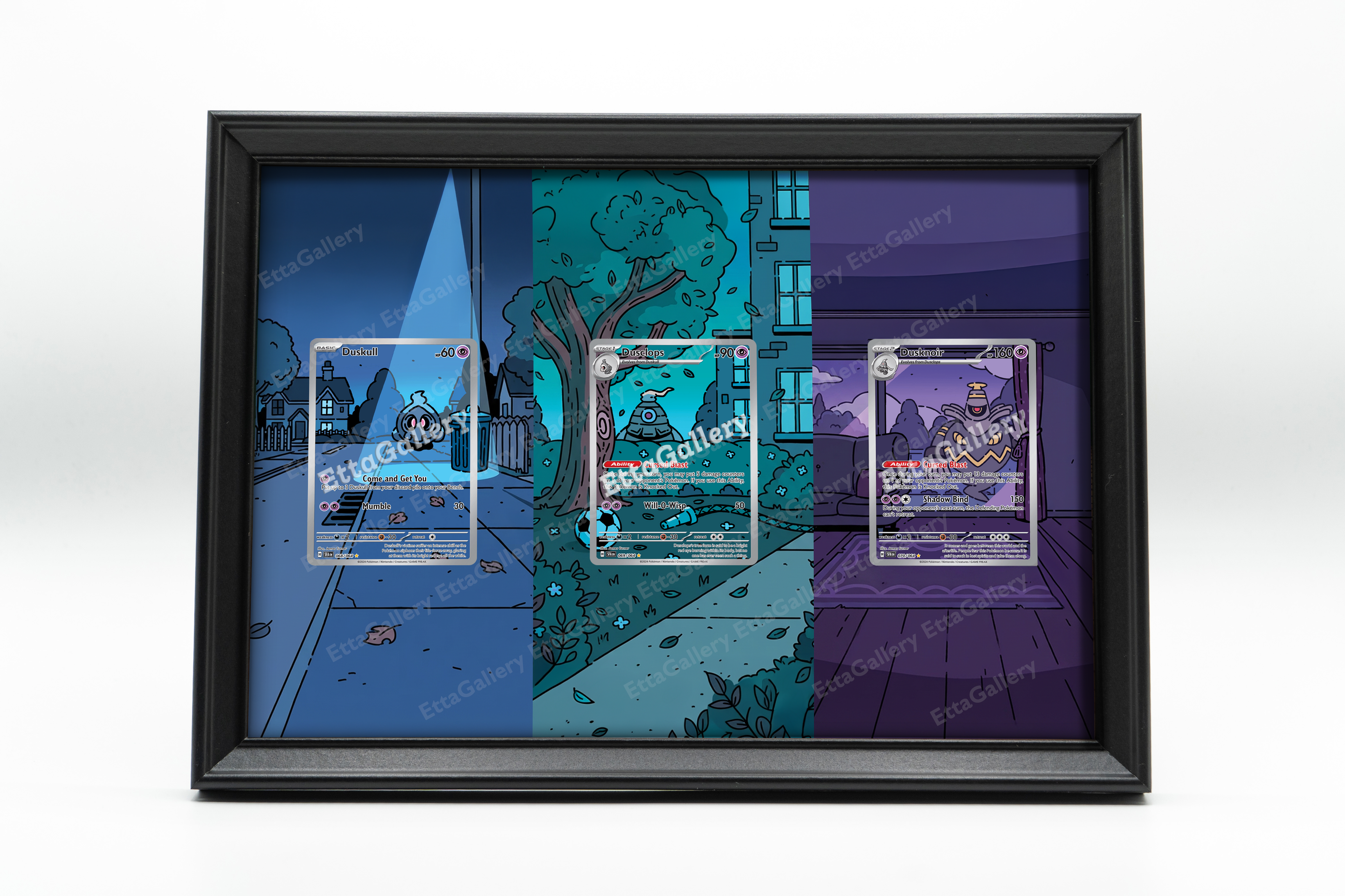 Duskull, Dusclops and Dusknoir from Shrouded Fable