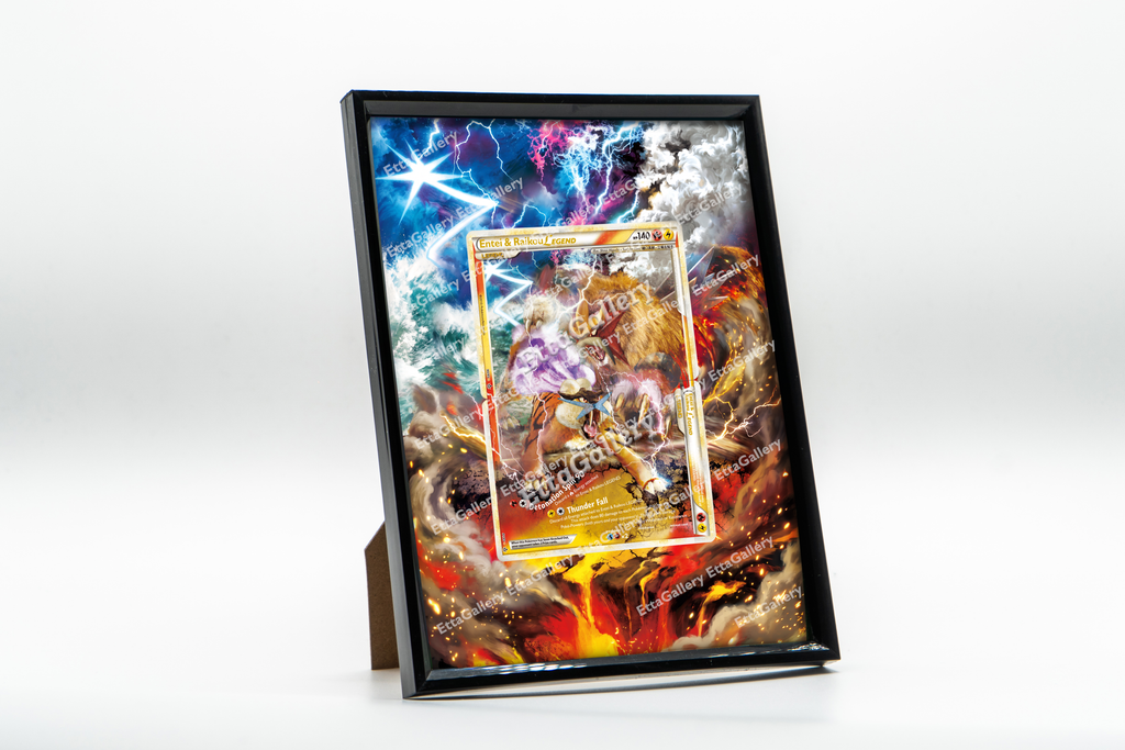 Entei and Raikou Legend from Unleashed | Display Frame