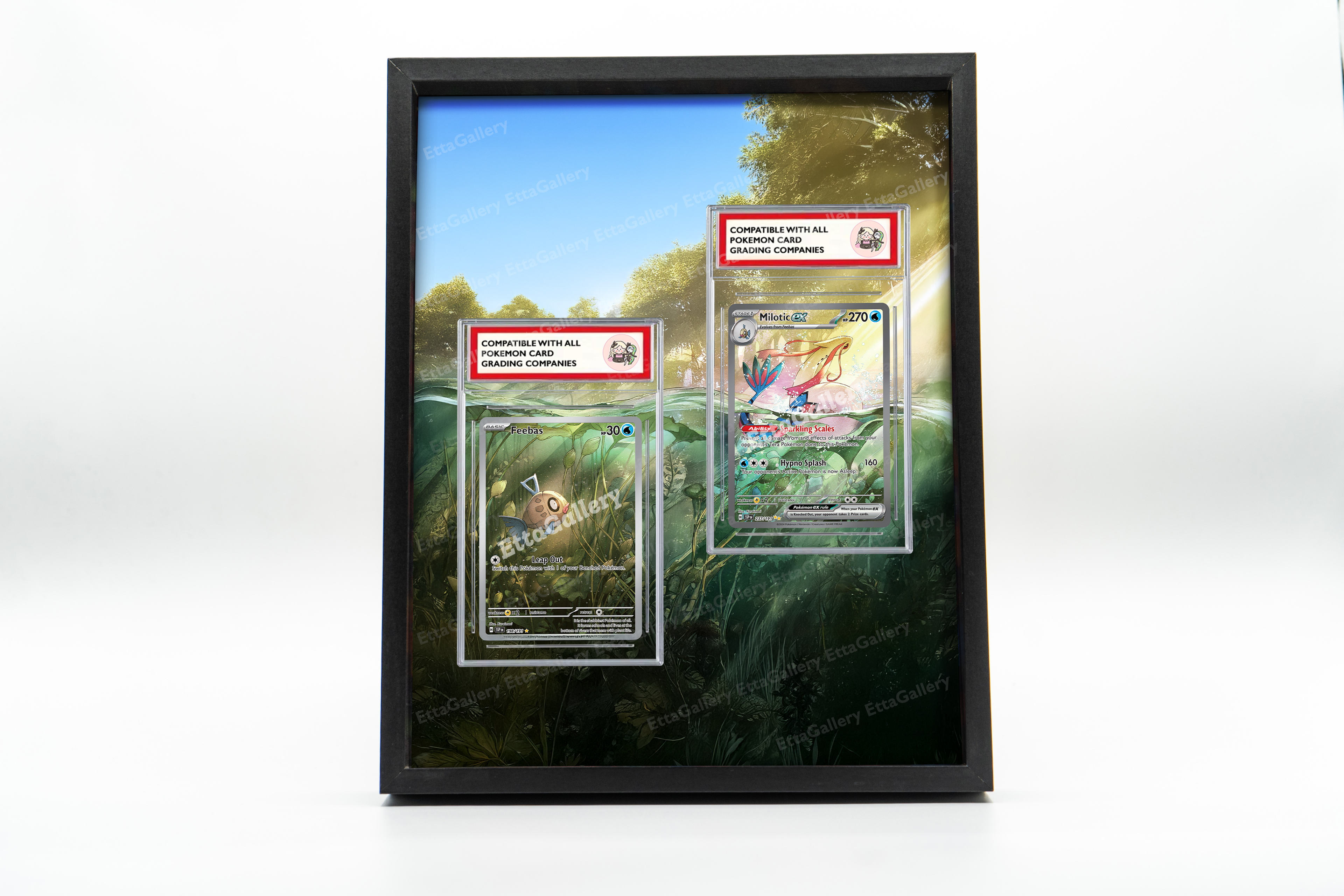 Feebas and Milotic ex from Surging Sparks