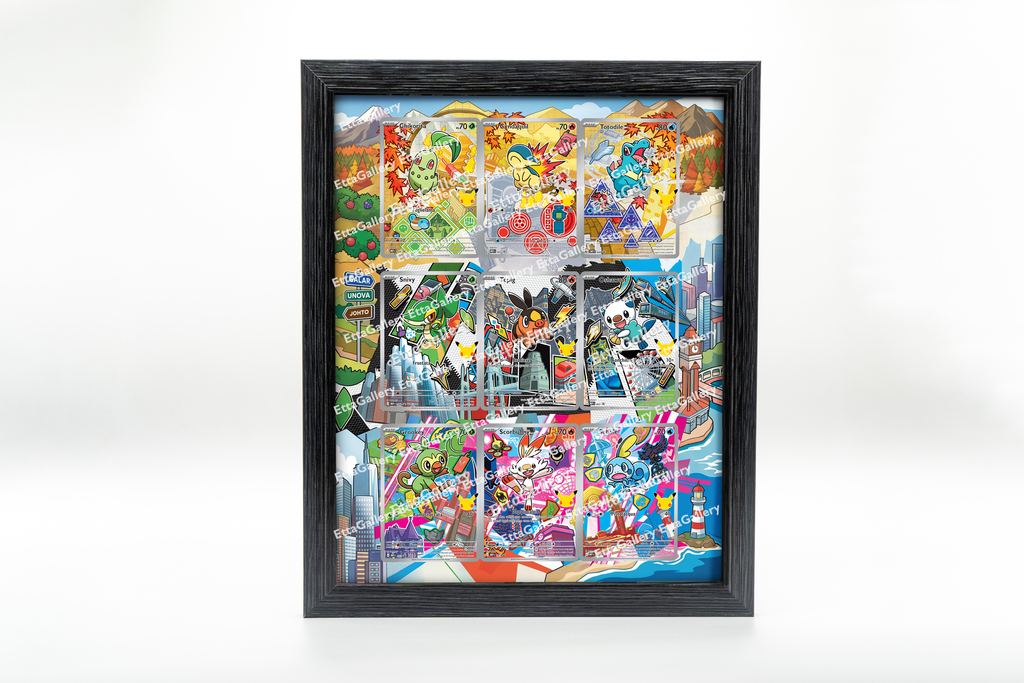 Primi Compagni d'Avventura - Serie 2 - Full Set (30° Anniversario) da Megaevoluzione Promo | Cornice Espositiva