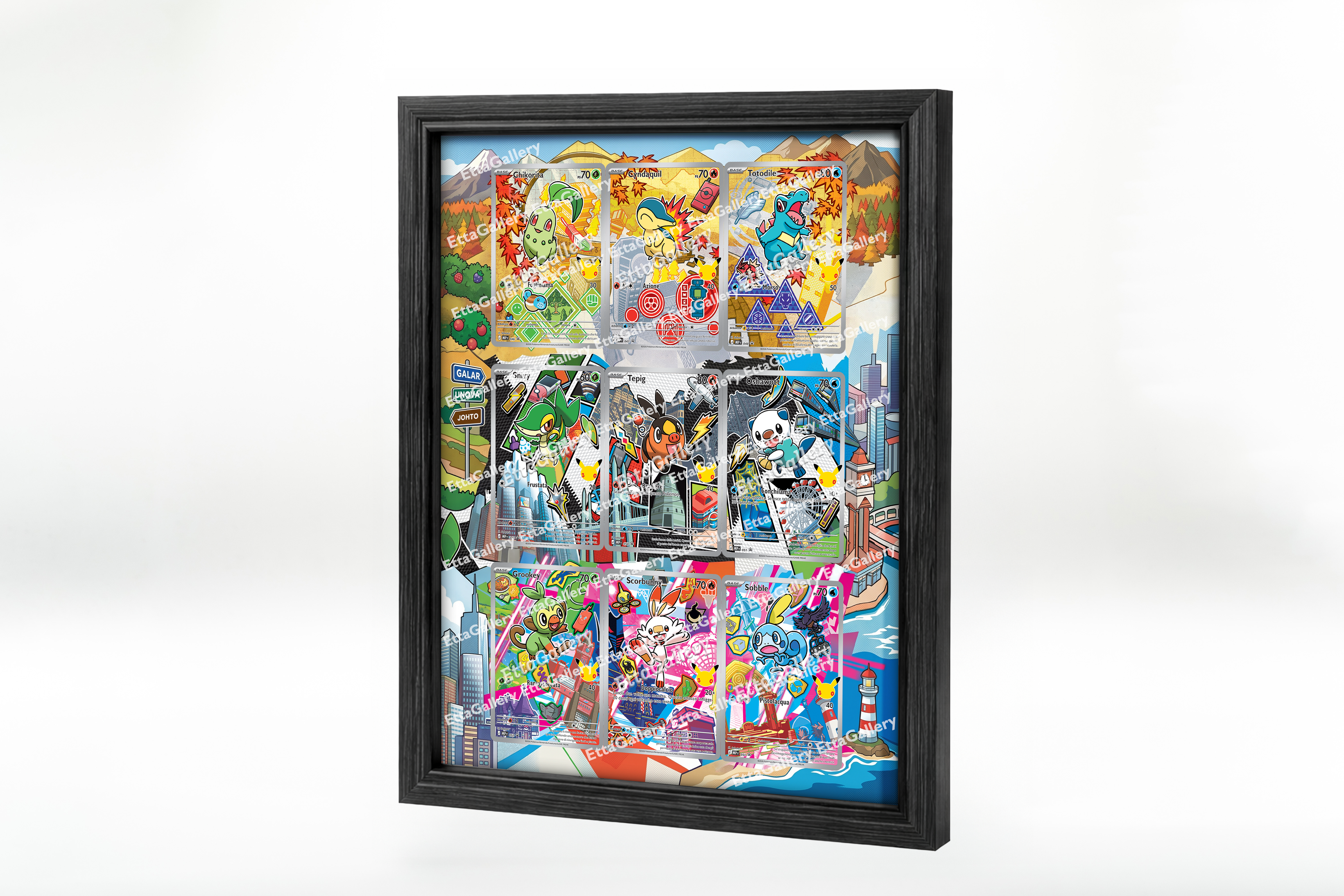 Primi Compagni d'Avventura - Serie 2 - Full Set (30° Anniversario) da Megaevoluzione Promo | Cornice Espositiva