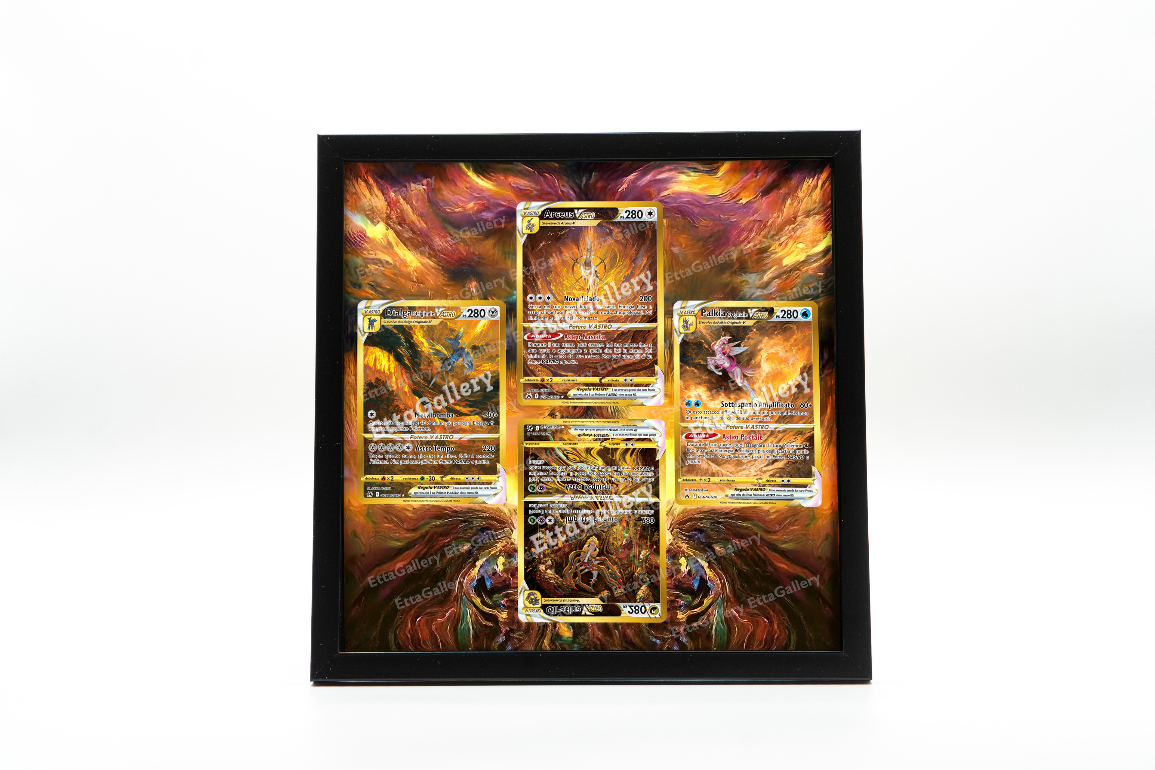 Arceus, Palkia, Dialga and Giratina VSTAR from Crown Zenith | Display EttaGallery Arceus, Palkia, Dialga and Giratina VSTAR from Crown Zenith | Display EttaGallery
