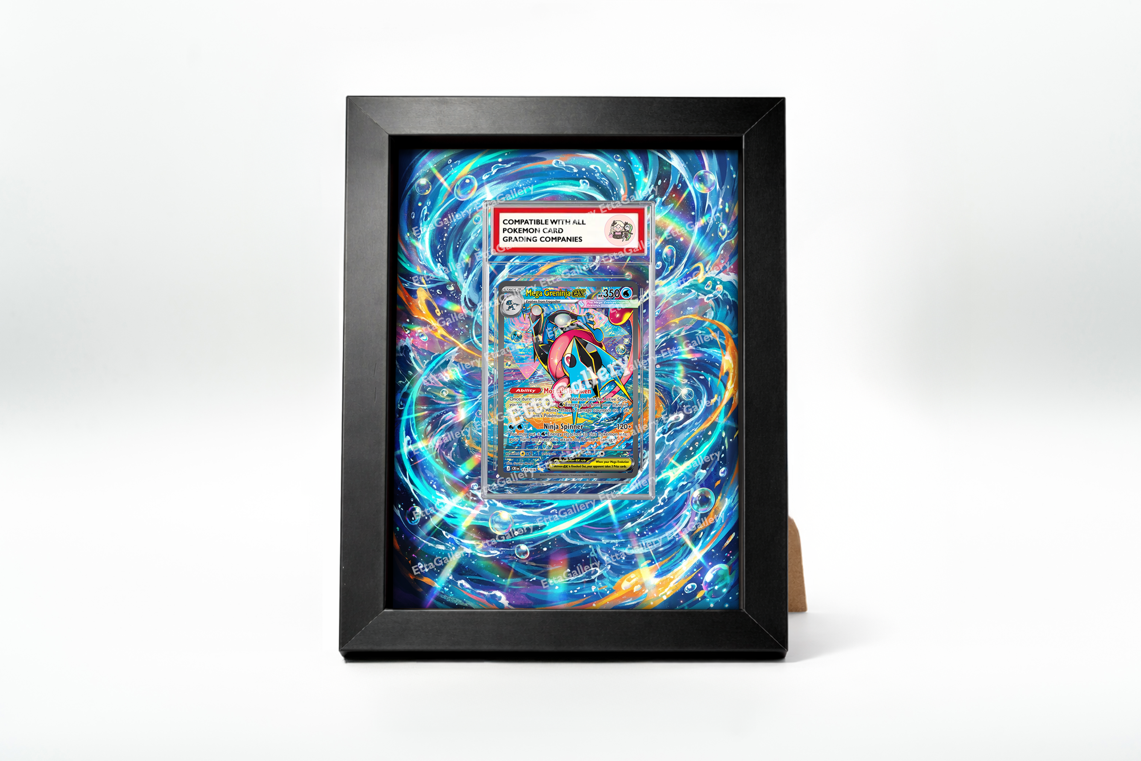 Mega Greninja ex from Chaos Rising | Display Frame