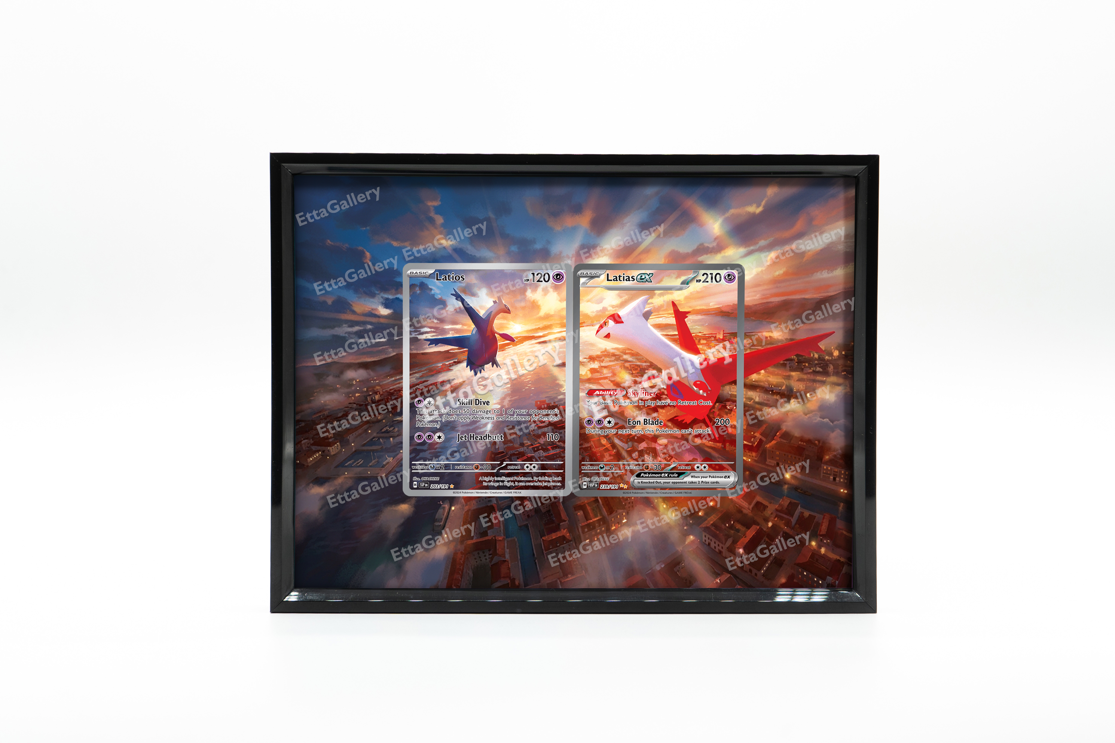 Latios and Latias ex from Surging Sparks | Display Frame