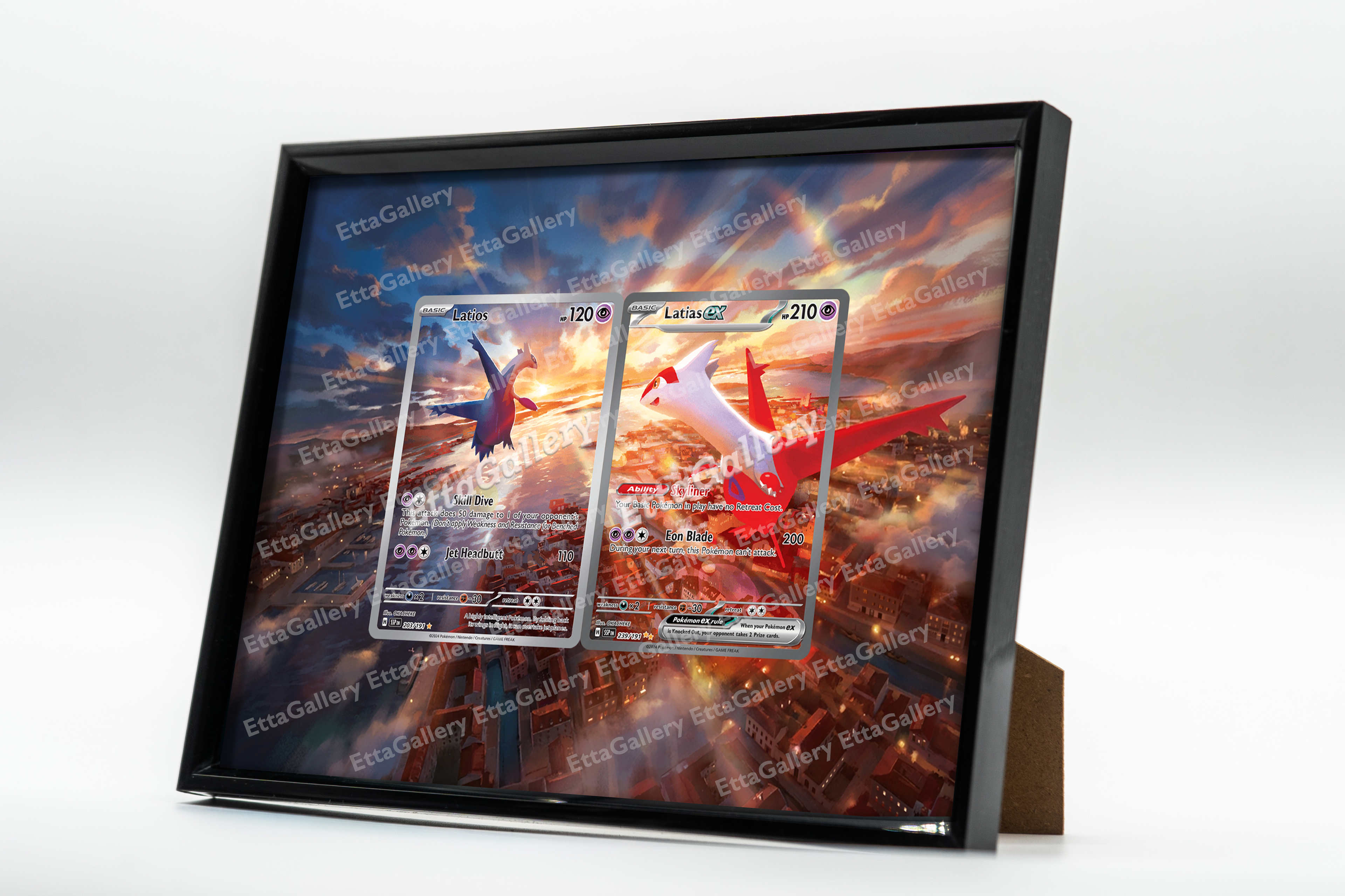 Latios and Latias ex from Surging Sparks | Display Frame