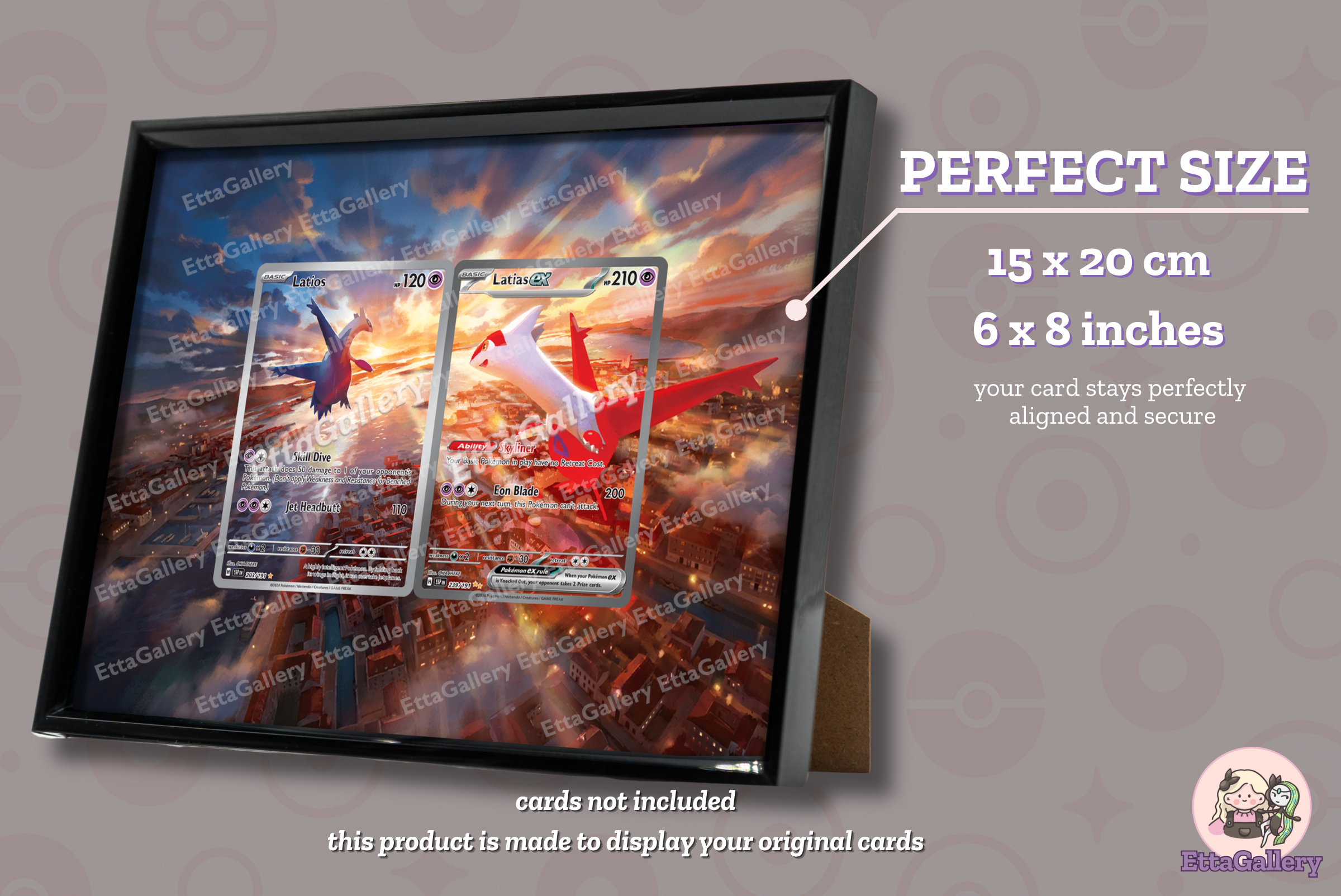 Latios and Latias ex from Surging Sparks | Display Frame