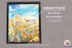 Lillie's Determination and Mew ex from Mega Evolution /Scarlet and Violet Promo SV-P | Display Frame