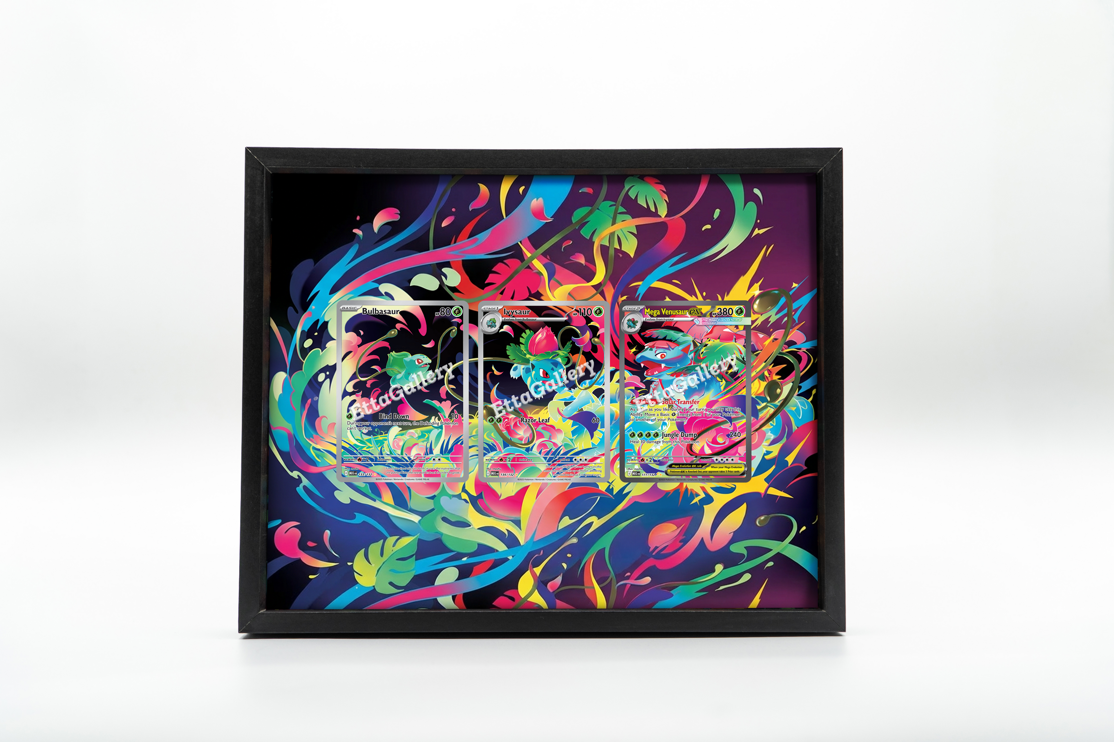 Bulbasaur, Ivysaur and Mega Venusaur ex from Mega Evolution