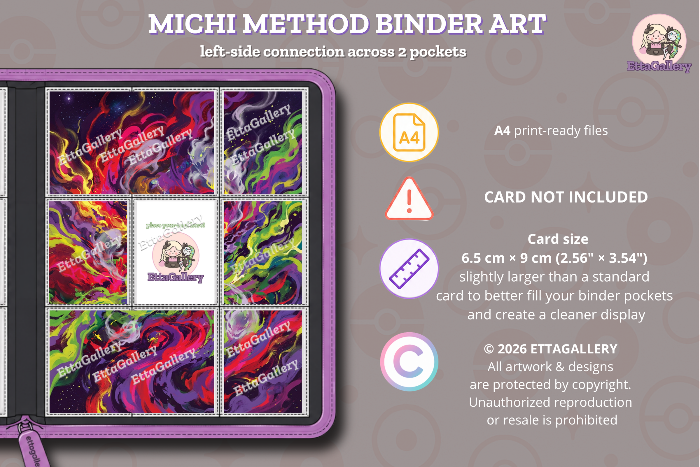 Mega Gengar ex da Ascesa Eroica | Illustrazione Espansiva per Binder (Digitale)