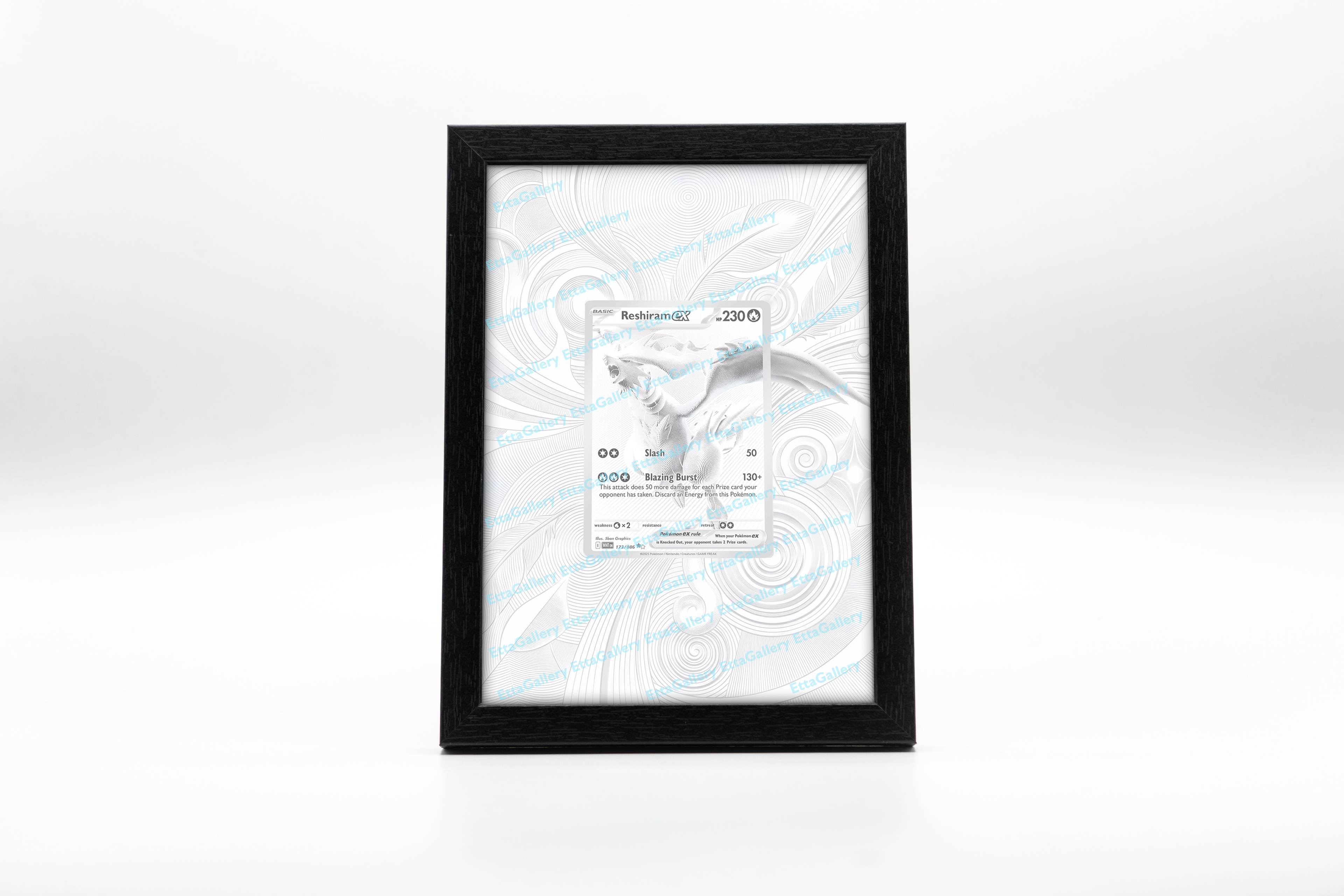 Reshiram ex da Fuoco Bianco | Cornice Espositiva