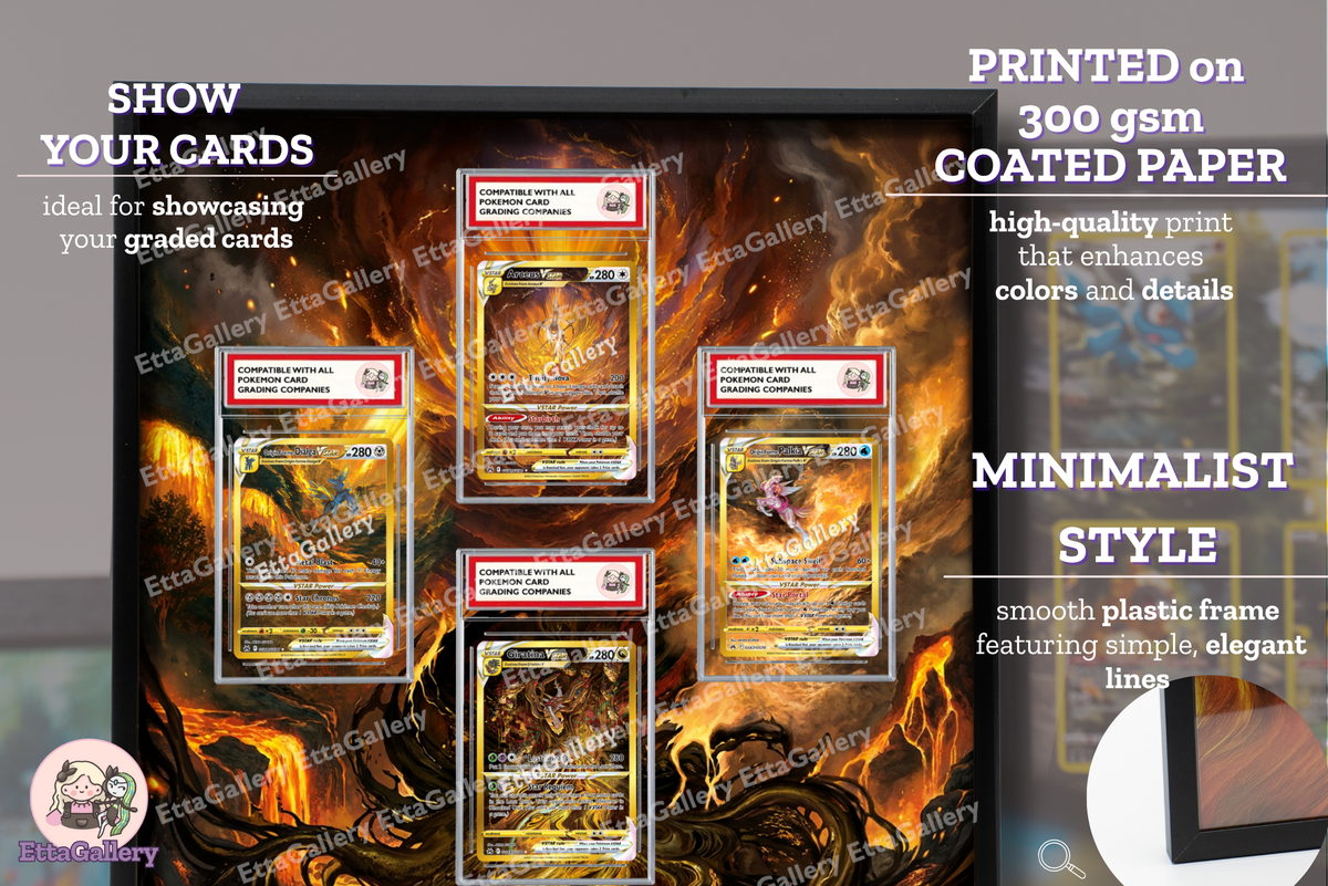 Arceus, Palkia, Dialga and Giratina VSTAR from Crown Zenith (Version 2) | Display Frame