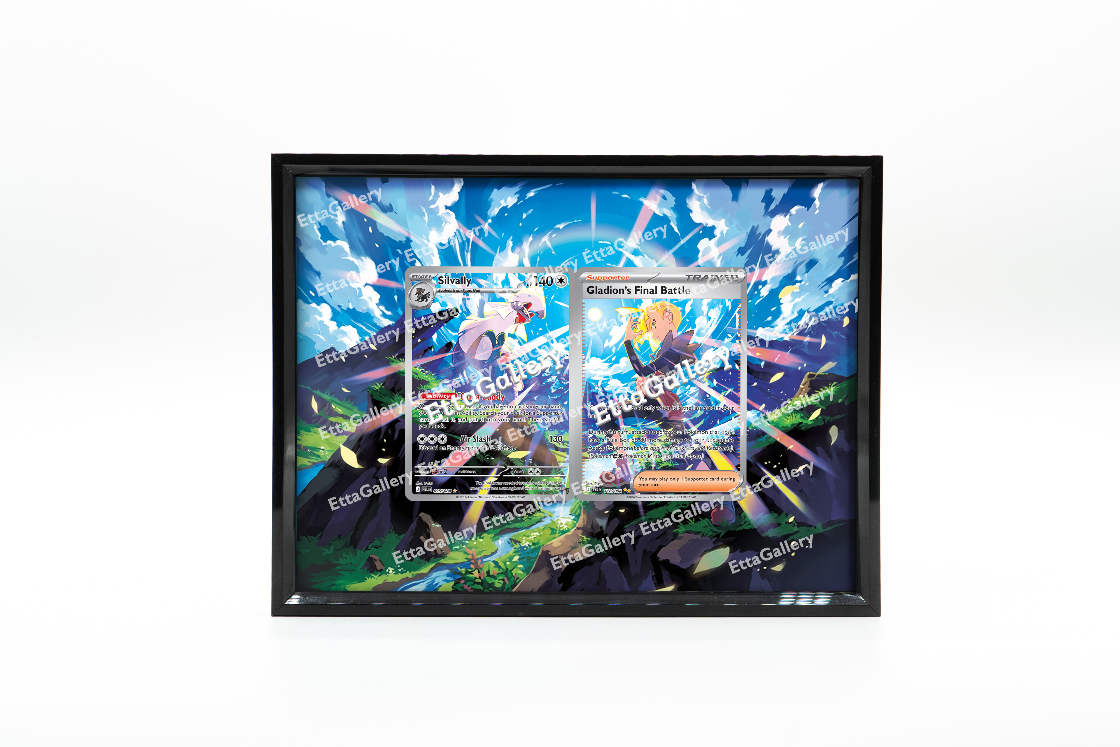 Silvally and Gladion's Final Battle from Pitch Black | Display Frame