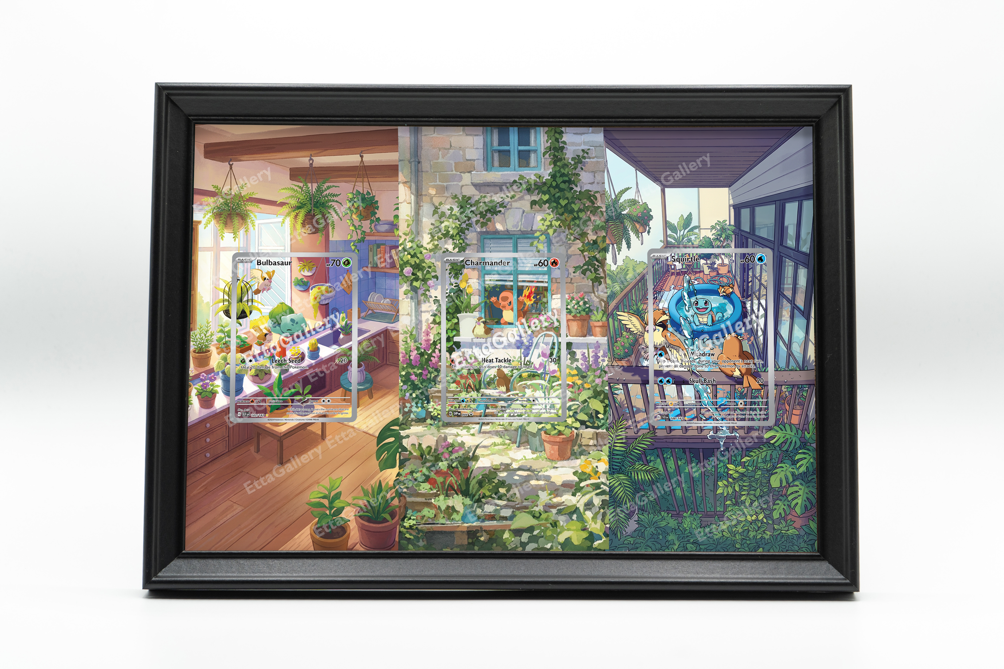 Bulbasaur, Charmander and Squirtle from Stellar Crown/Scarlet and Violet Promo