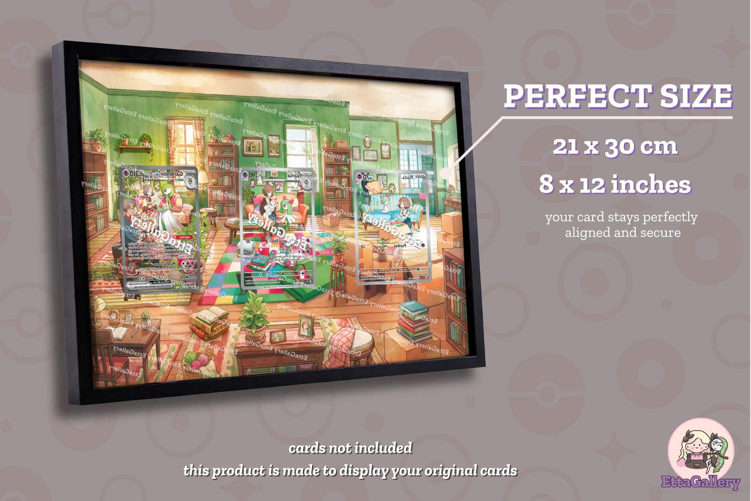 Ralts, Kirlia and Gardevoir ex from Scarlet and Violet | Display Frame