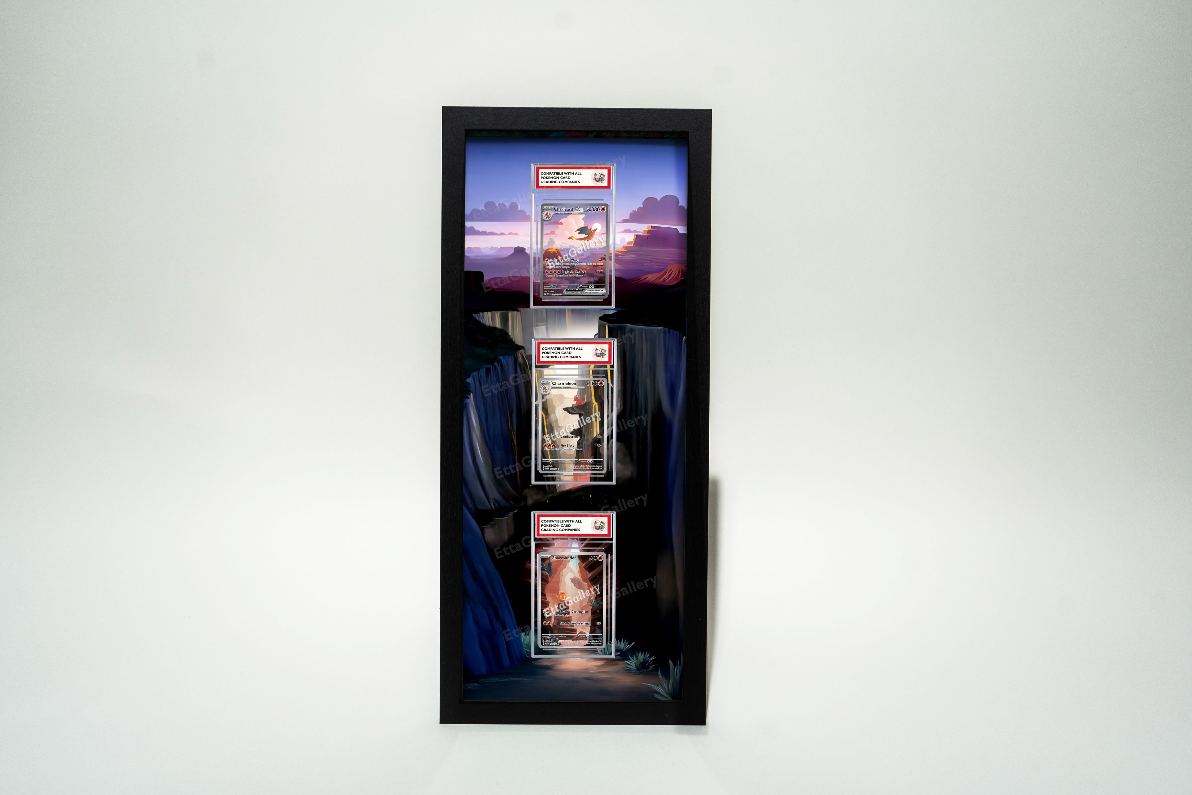 Charmander, Charmeleon and Charizard ex from 151 | Display Frame EttaGallery Charmander, Charmeleon and Charizard ex from 151 | Display Frame EttaGallery