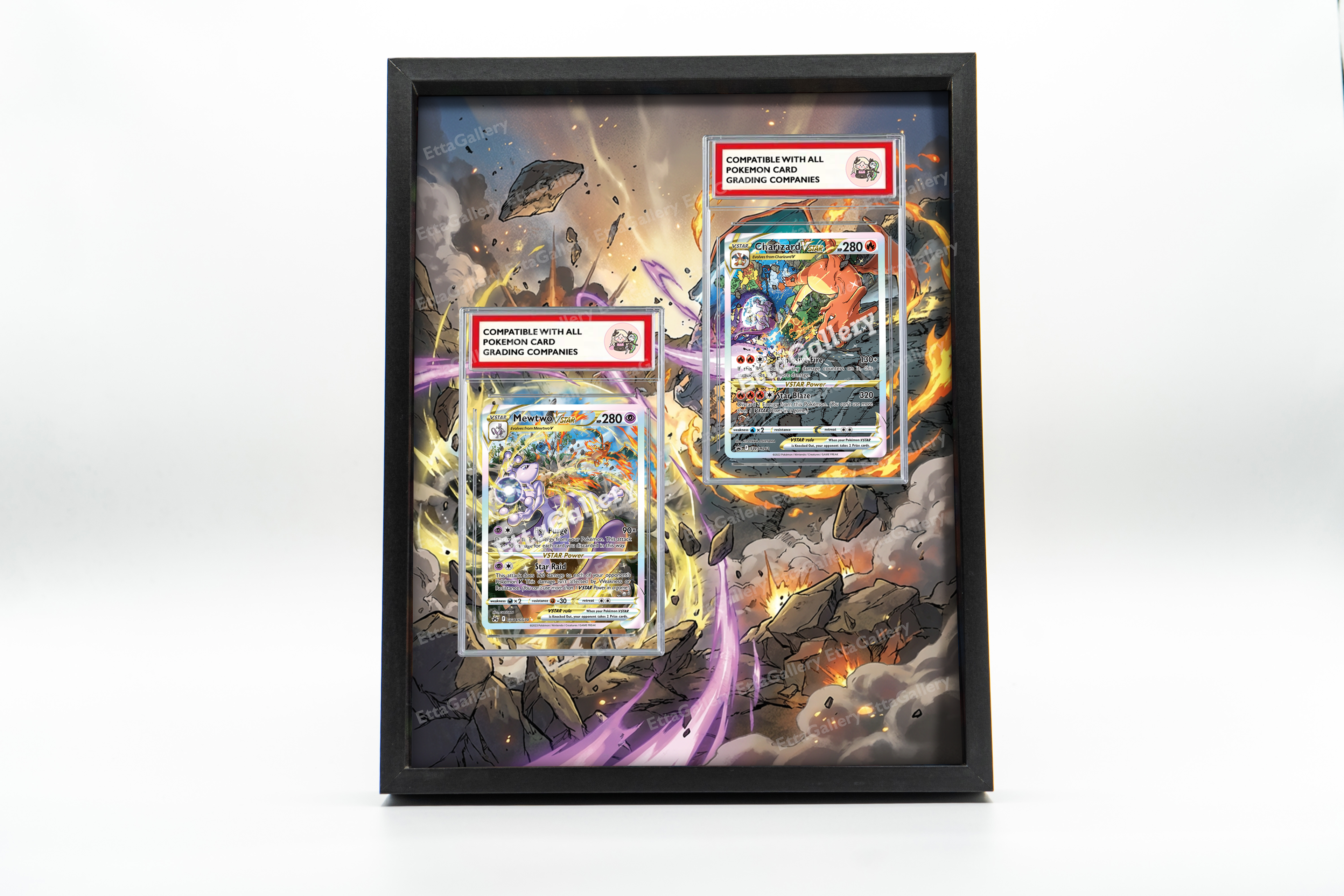 Mewtwo VSTAR and Charizard VSTAR from Crown Zenith/SWSH Promo