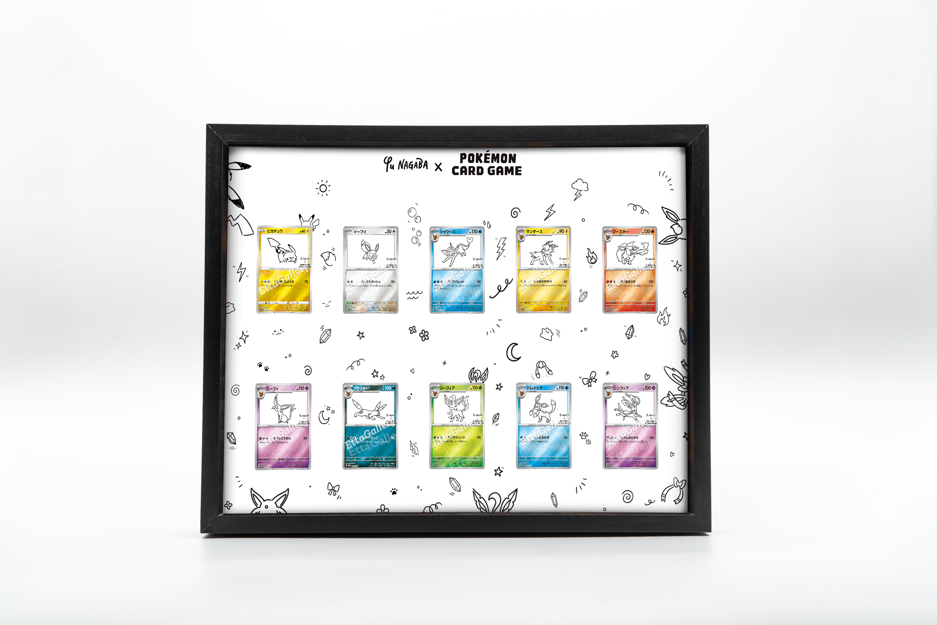 YU NAGABA x Pokèmon Card Game - Eeveelution Set /(+ Pikachu) from Promo SV-P