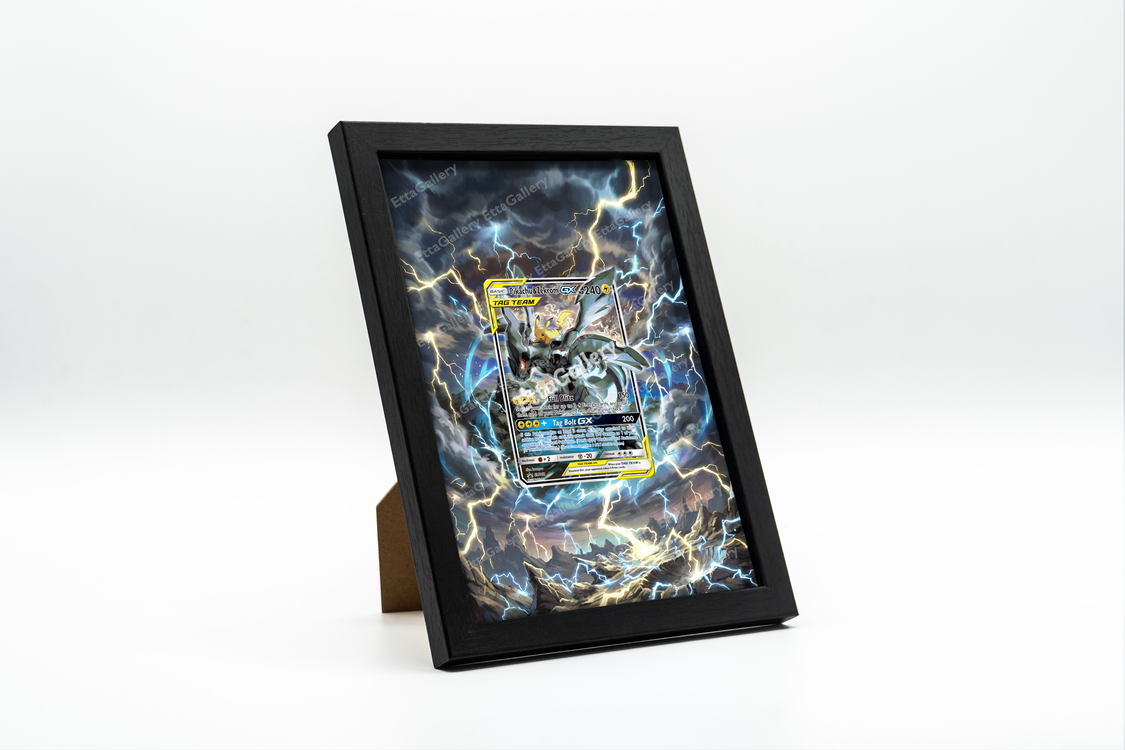 Pikachu & Zekrom GX from SM Promo | Display Frame EttaGallery Pikachu & Zekrom GX from SM Promo | Display Frame EttaGallery