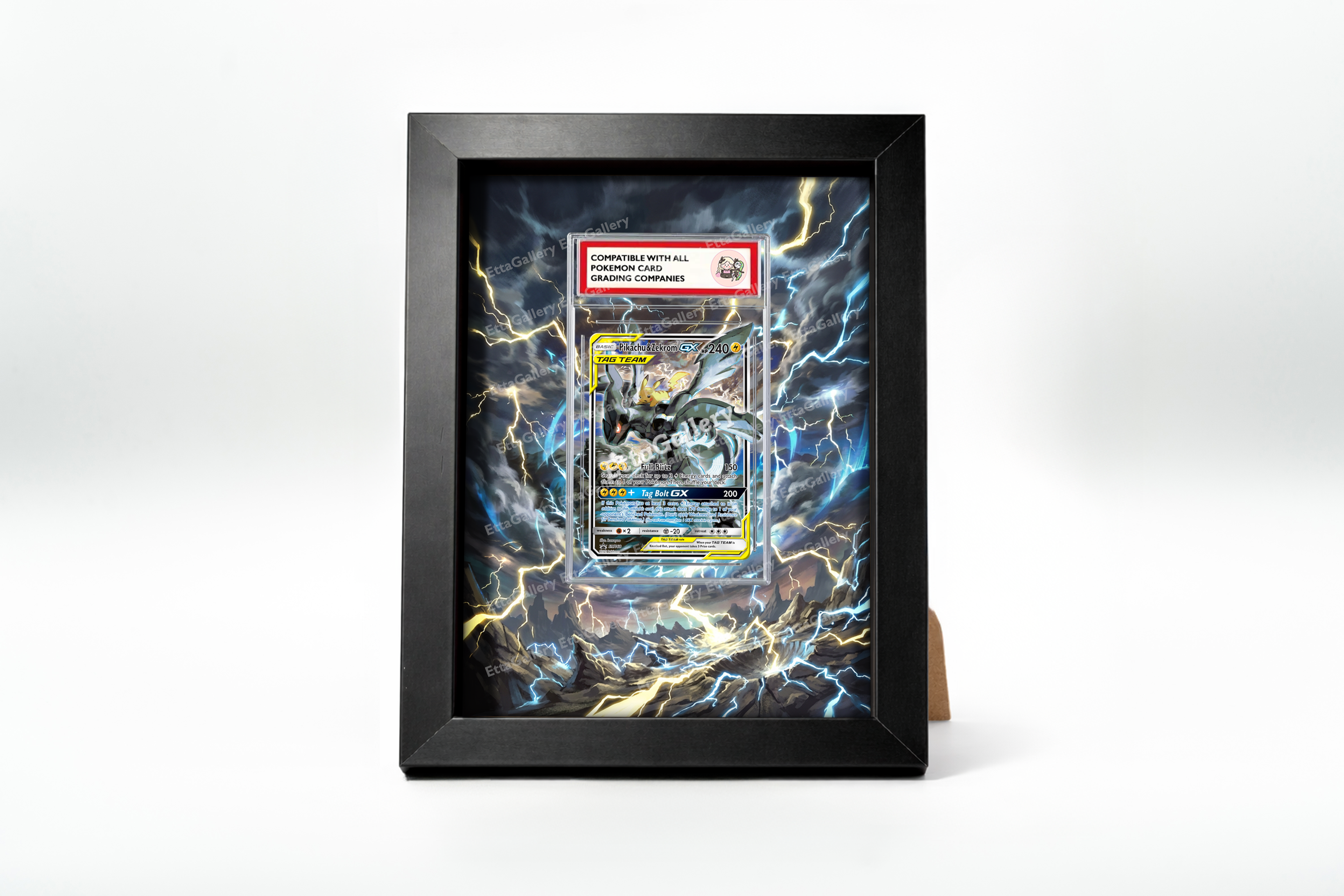 Pikachu & Zekrom GX from SM Promo | Display Frame EttaGallery Pikachu & Zekrom GX from SM Promo | Display Frame EttaGallery
